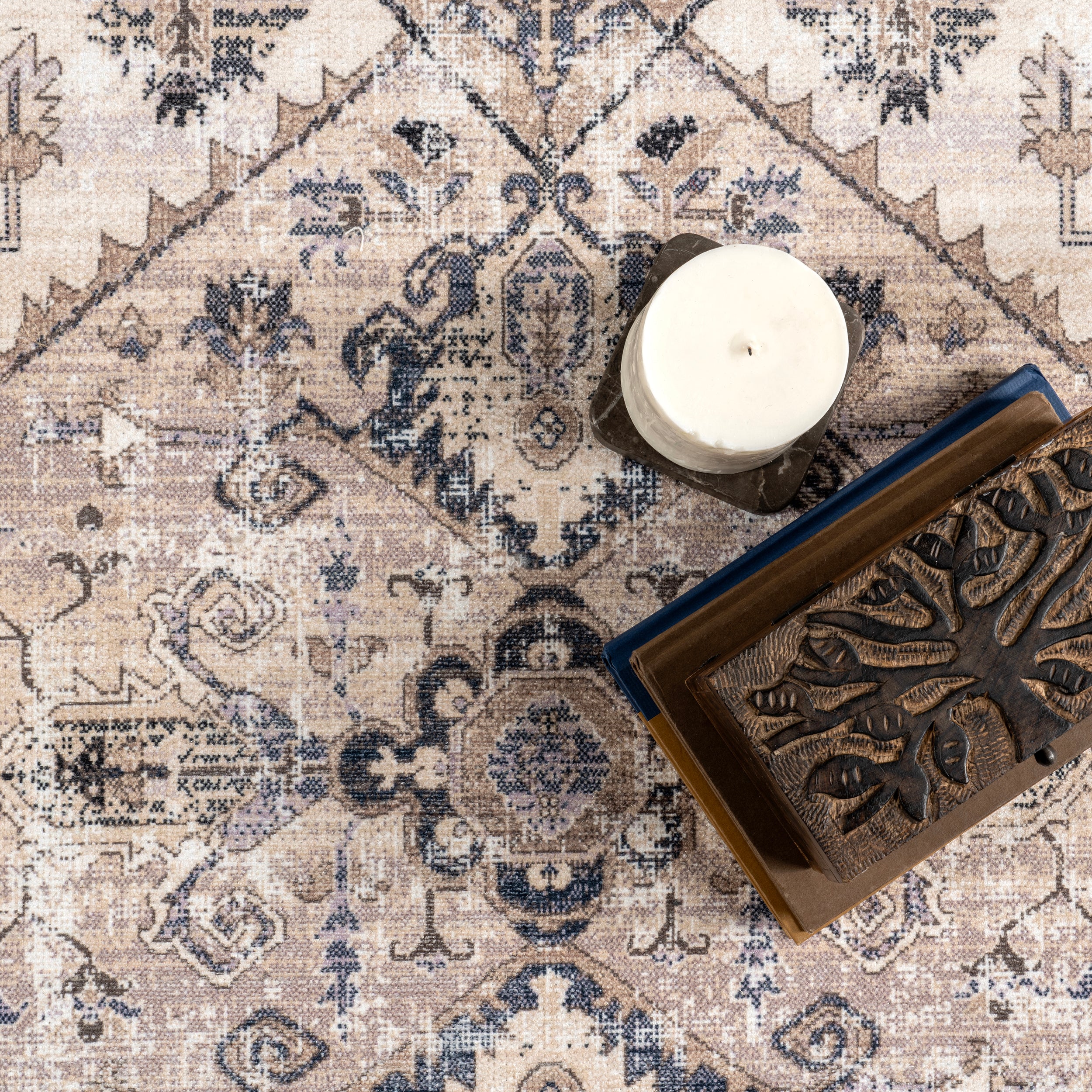 Larkspur Persian Fringed Machine Washable Area Rug - Image 20
