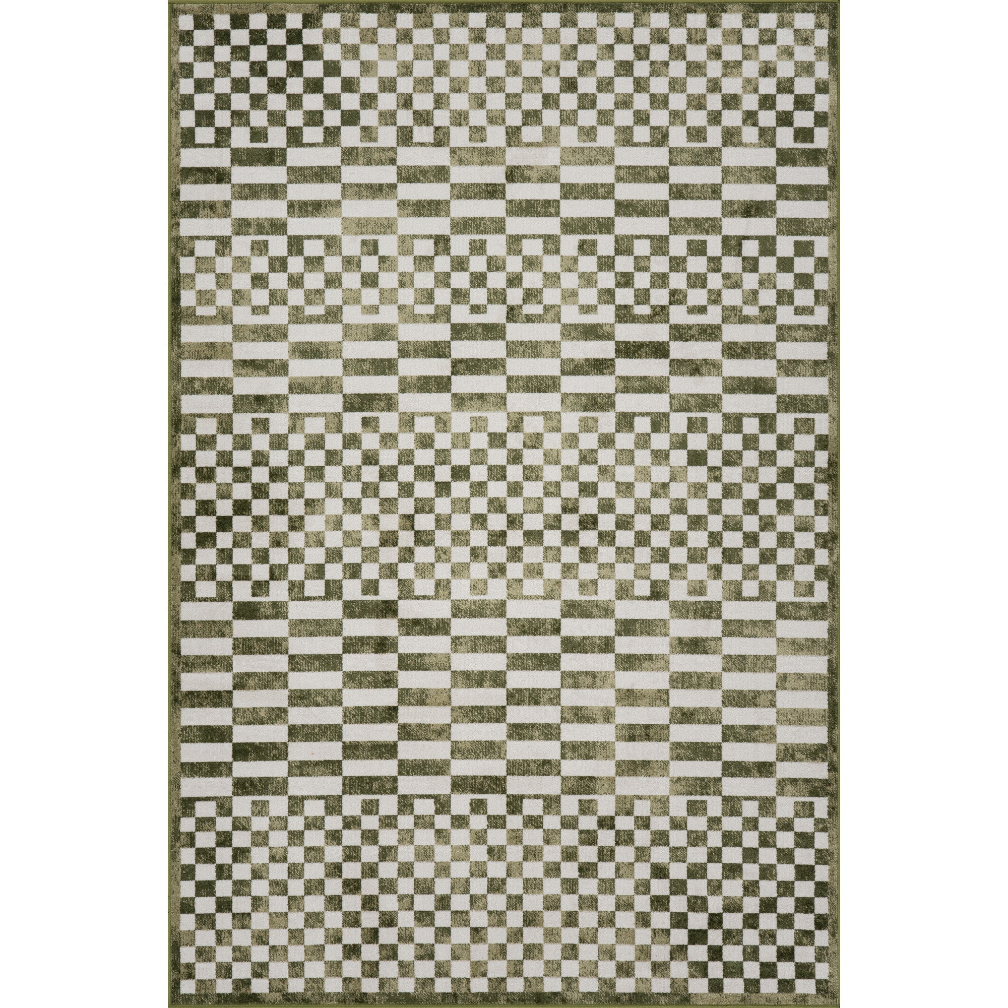Nikita Faded Geometric Machine Washable Area Rug - Image 20