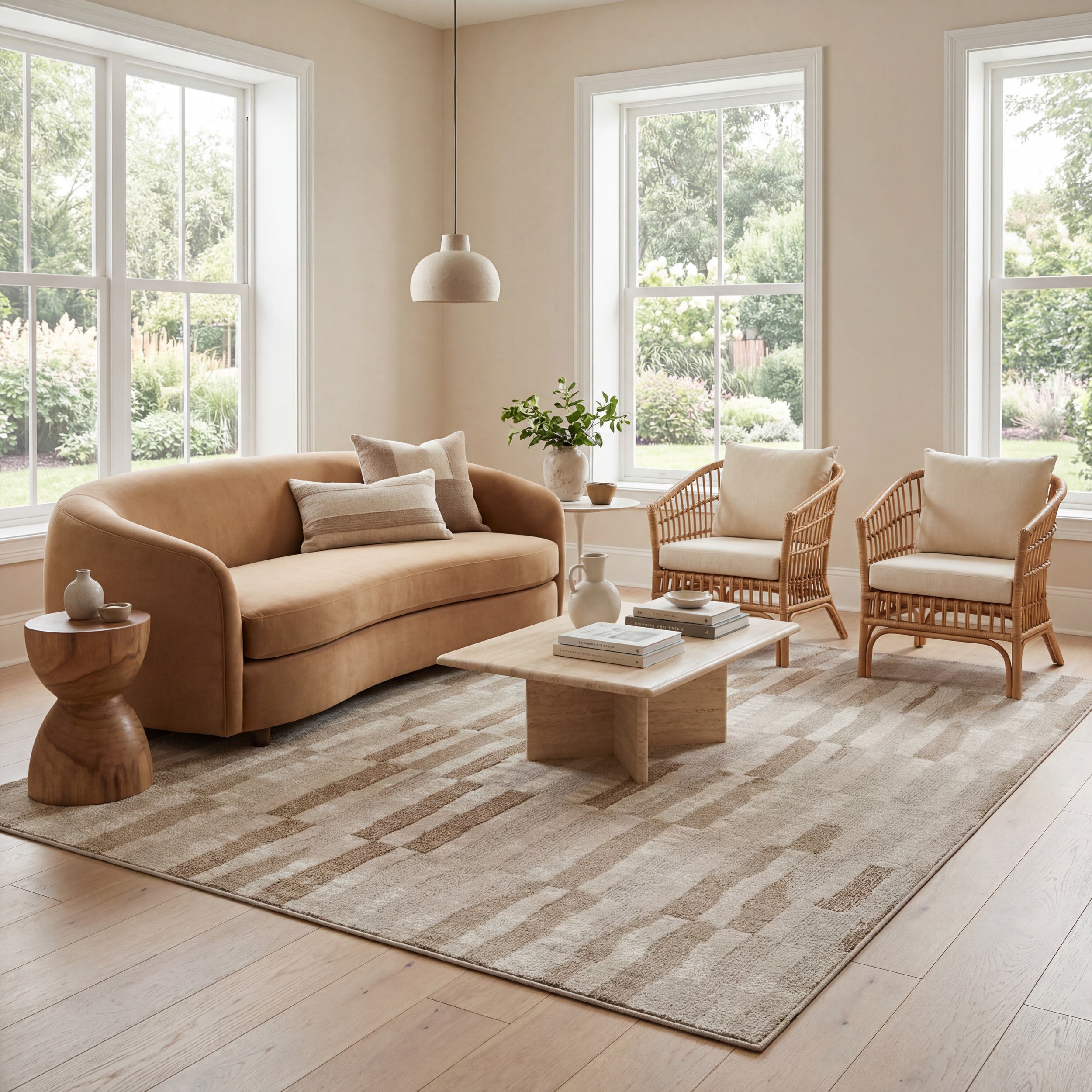 nuLOOM Romilda Rustic Abstract Washable Area Rug - Image 2