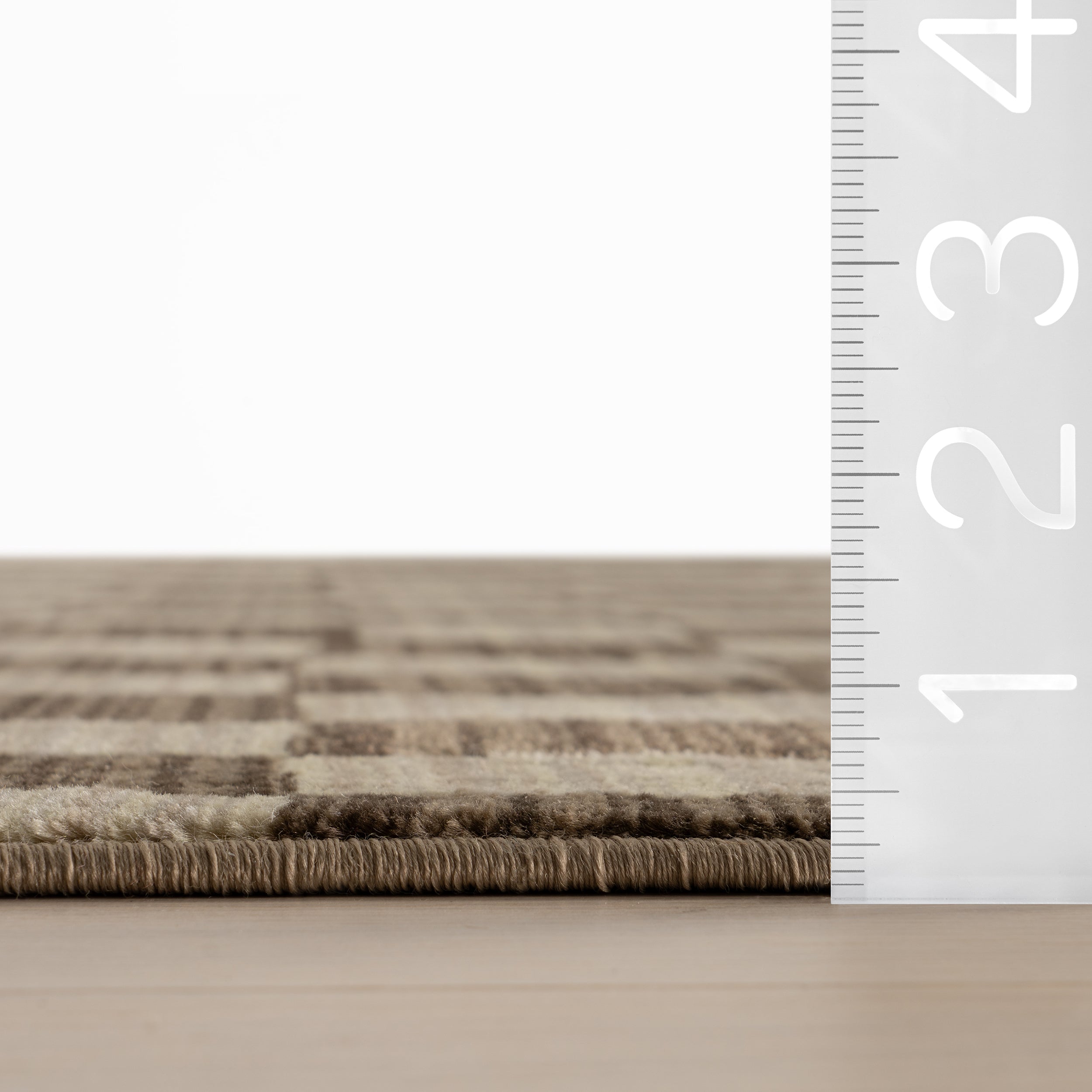 Dominique Abstract Checkered Fringe Area Rug - Image 29