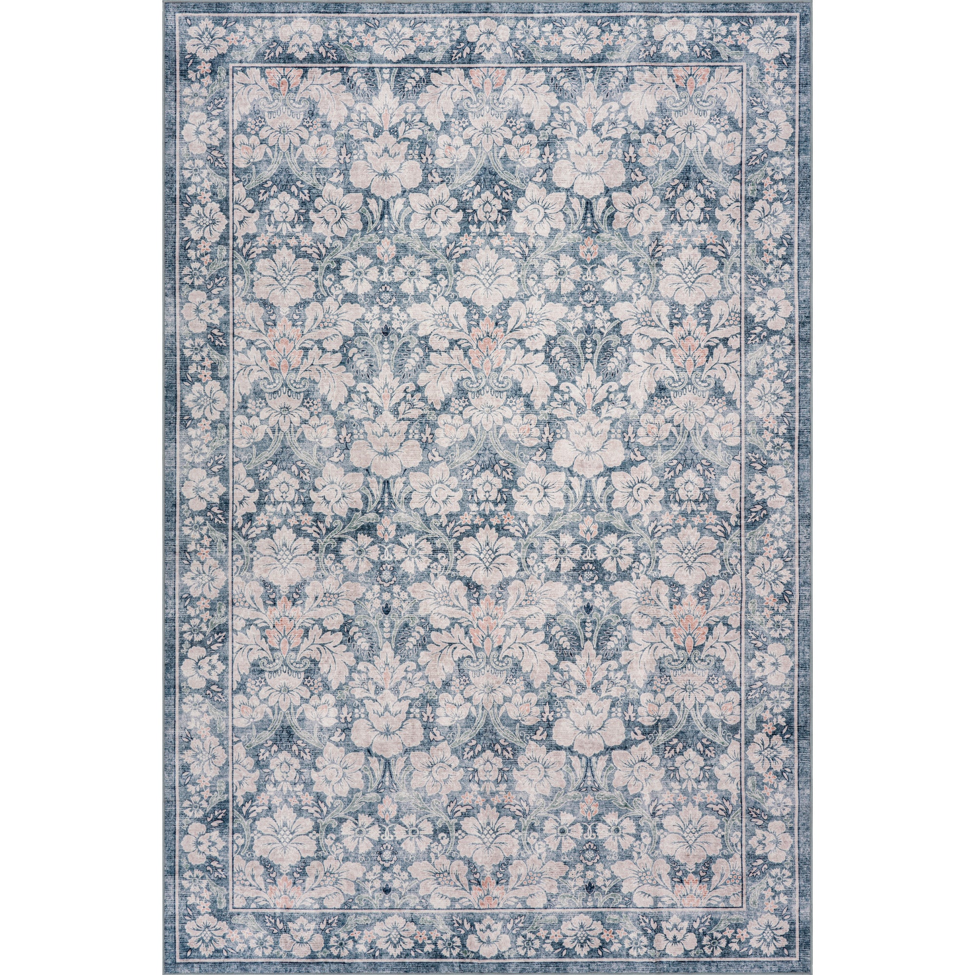 Nuloom Damora Floral & Paisley Washable Rug