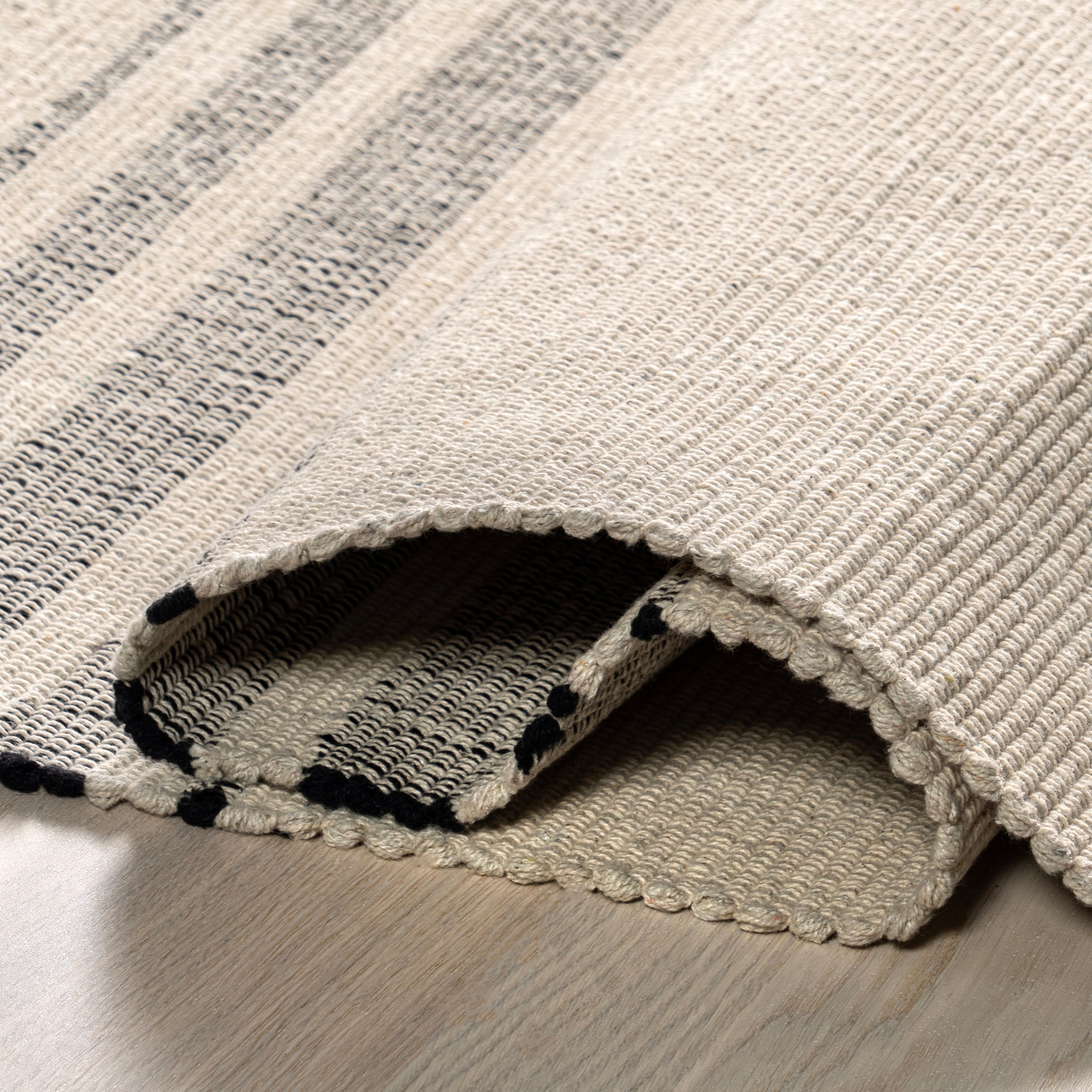 Bergamot Striped Cotton Area Rug - Image 4