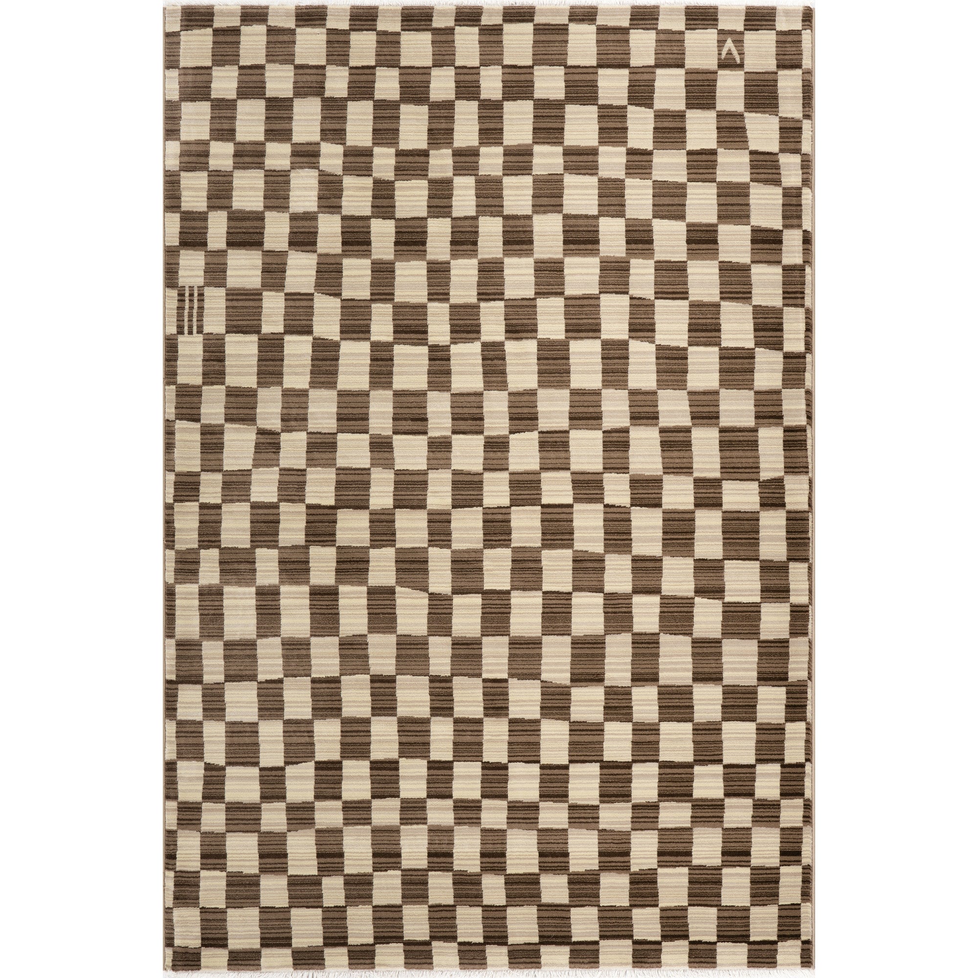 Dominique Abstract Checkered Fringe Area Rug - Image 27