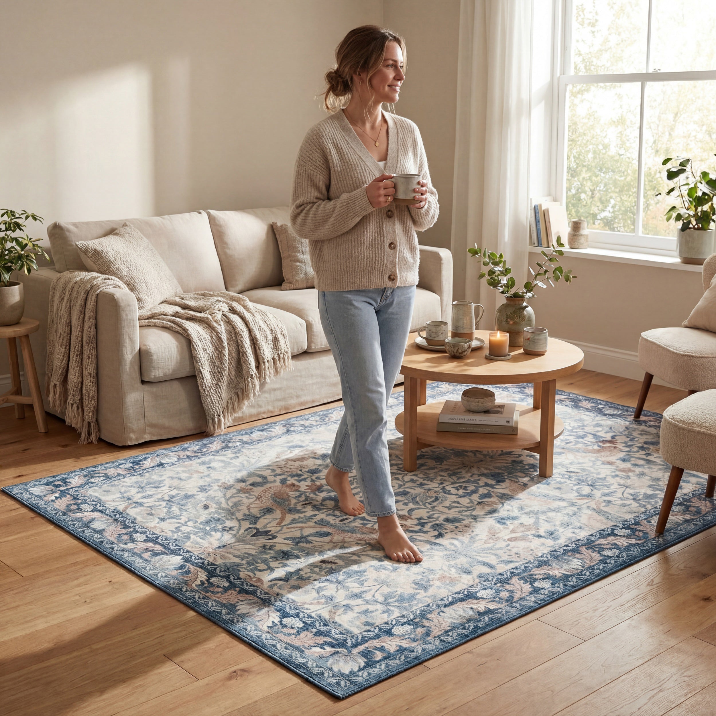 Nuloom Audessa Floral & Paisley Washable Rug - Image 7