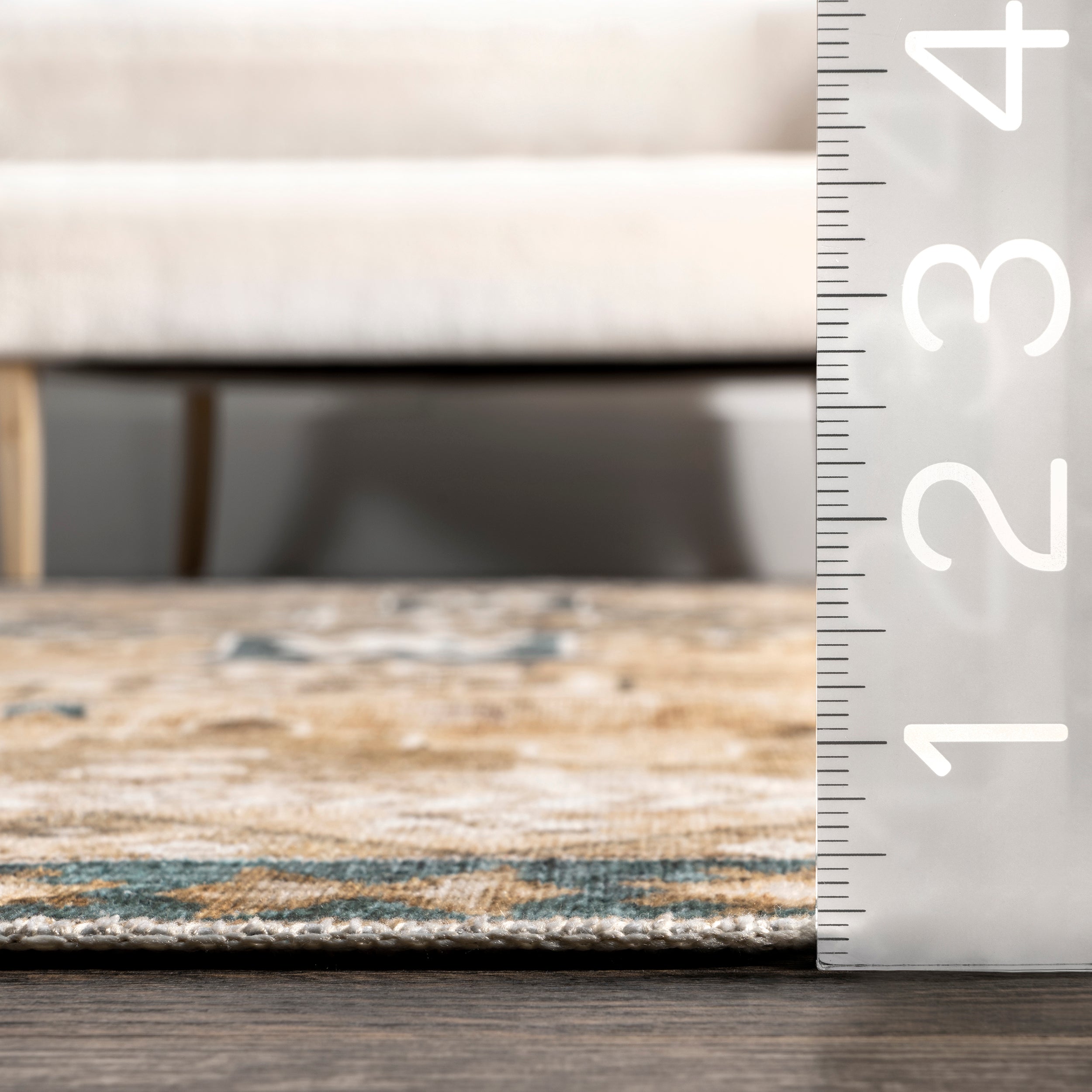 Jessamine Geometric Machine Washable Area Rug - Image 15