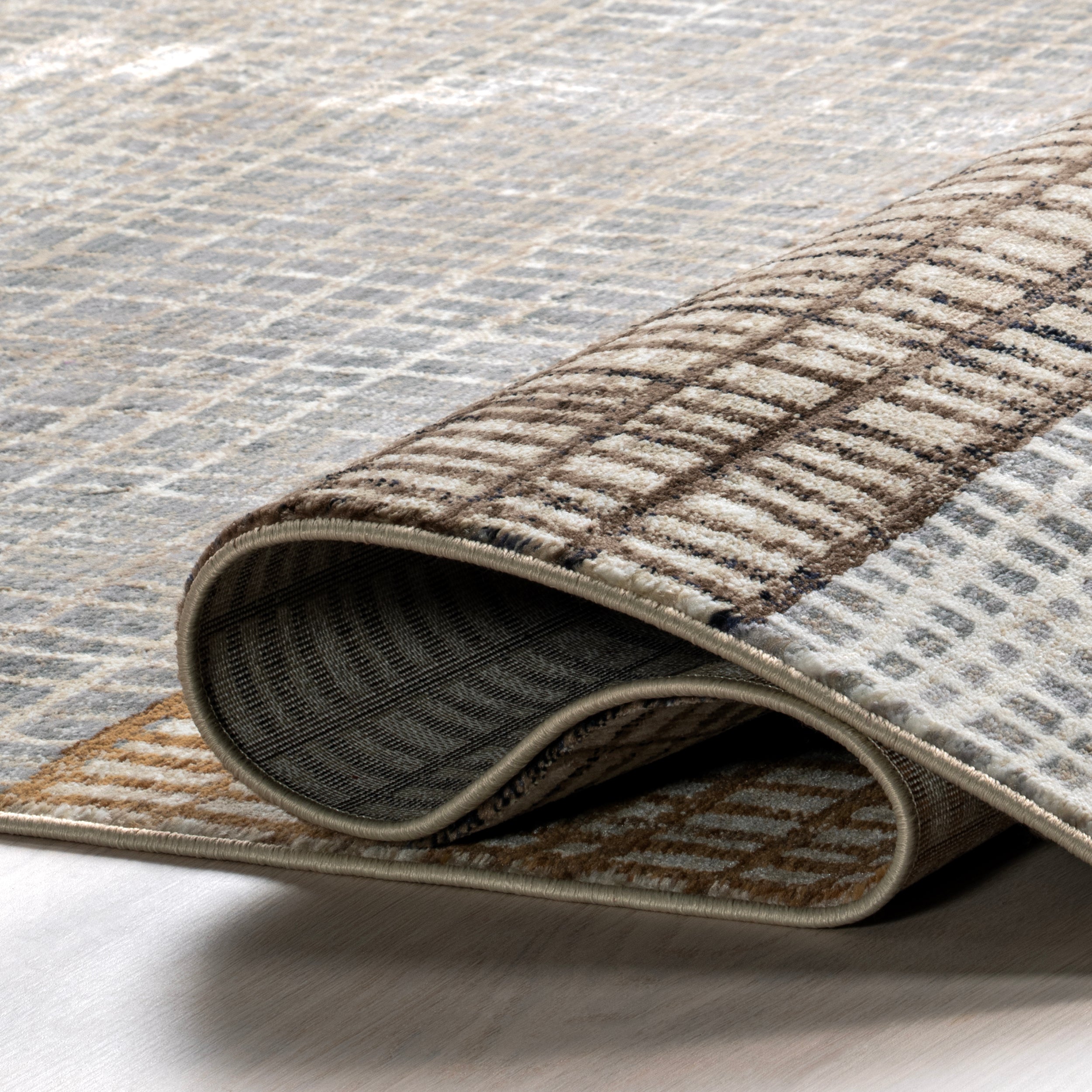 Park Abstract Checked Area Rug - Image 4
