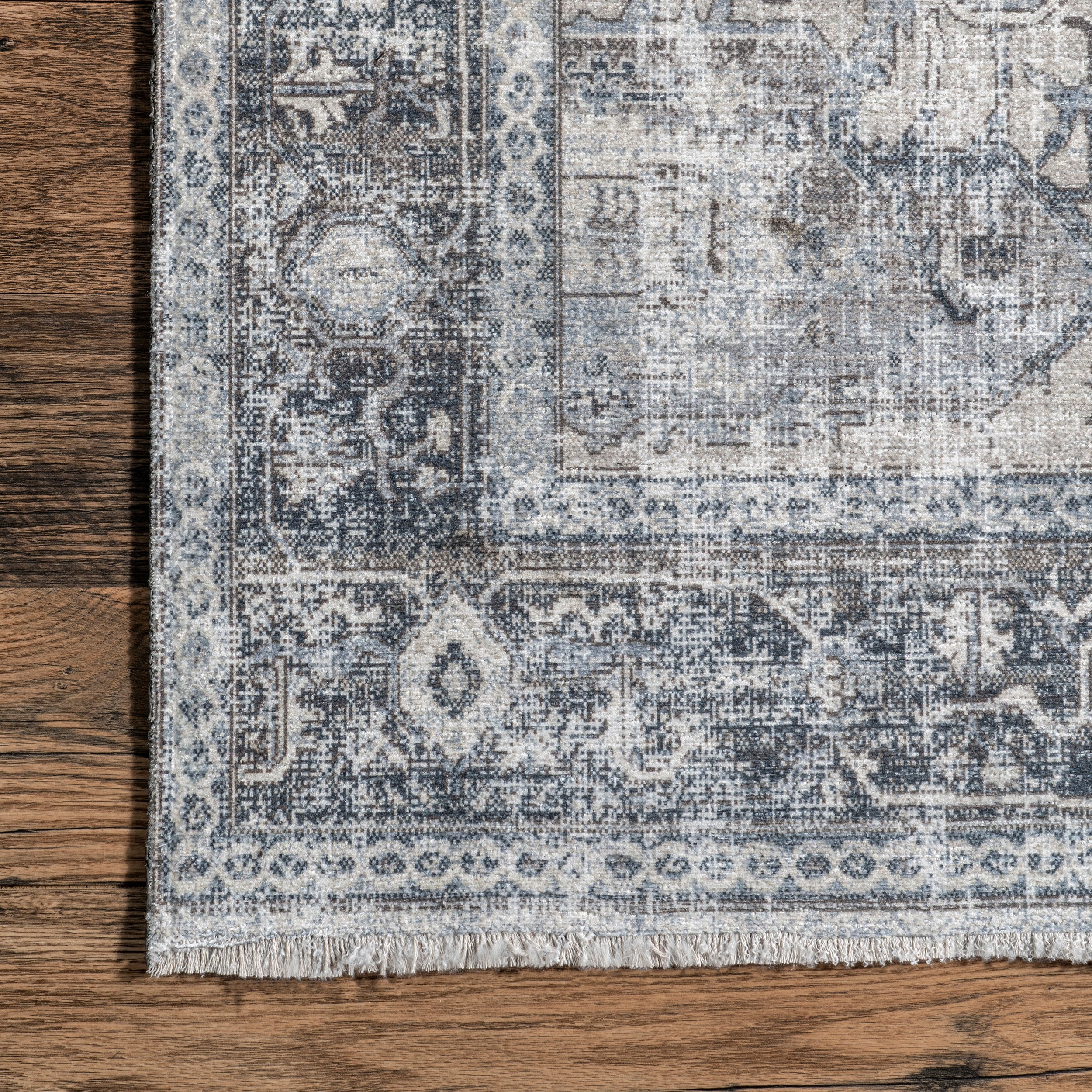 Larkspur Persian Fringed Machine Washable Area Rug - Image 5