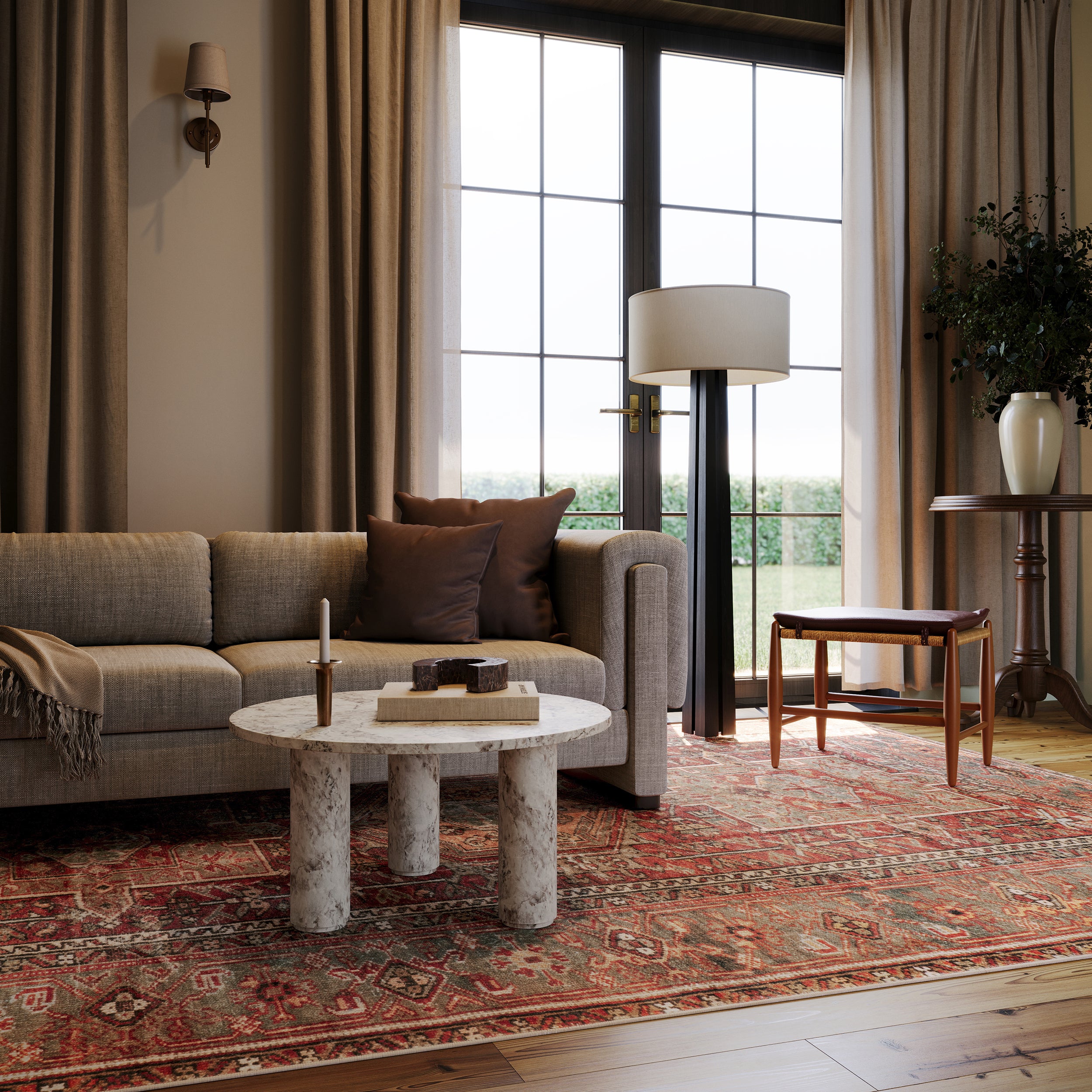 Nuloom Ismeria Medallion Washable Area Rug - Image 2