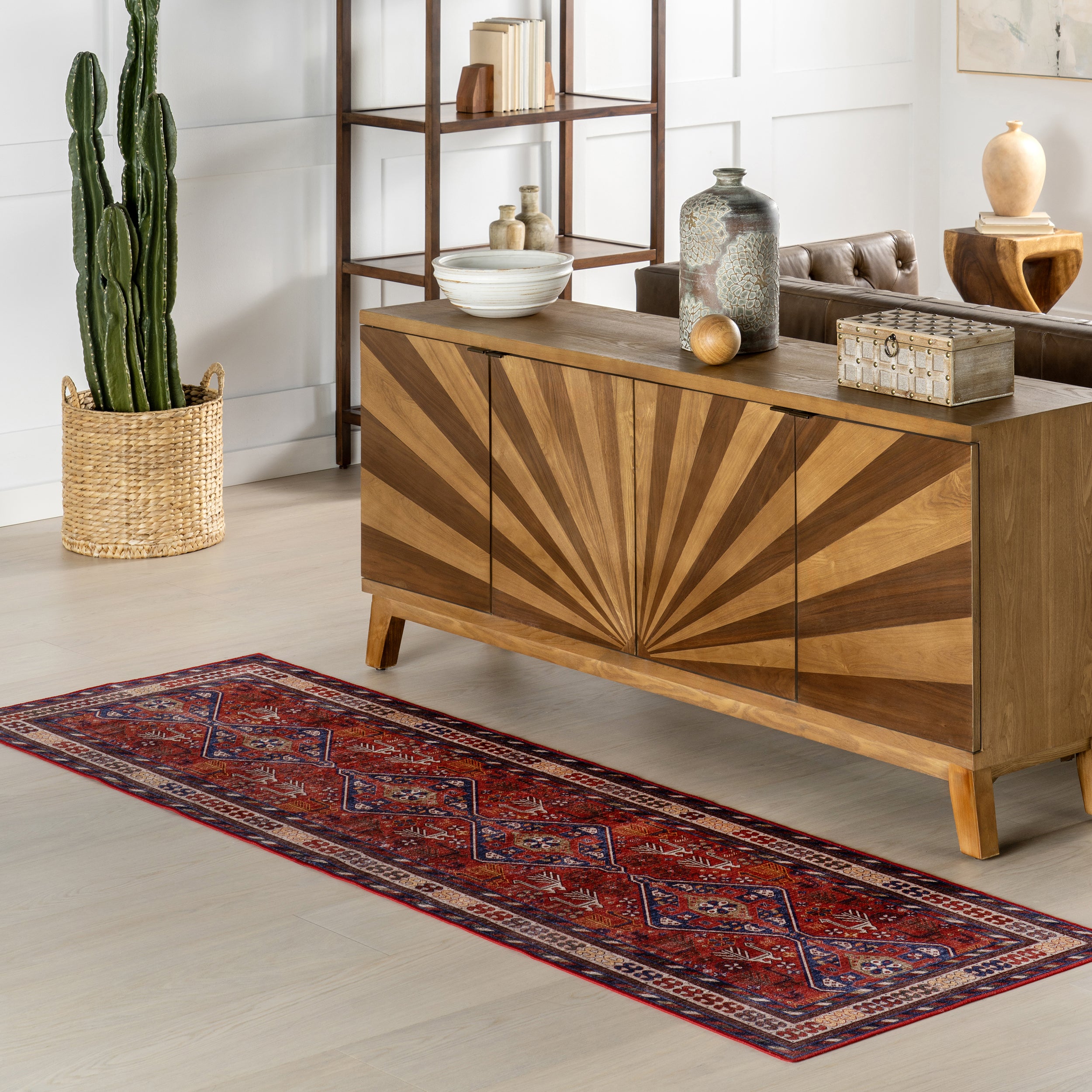 Damaris Splashguard Medallion Machine Washable Area Rug - Image 10