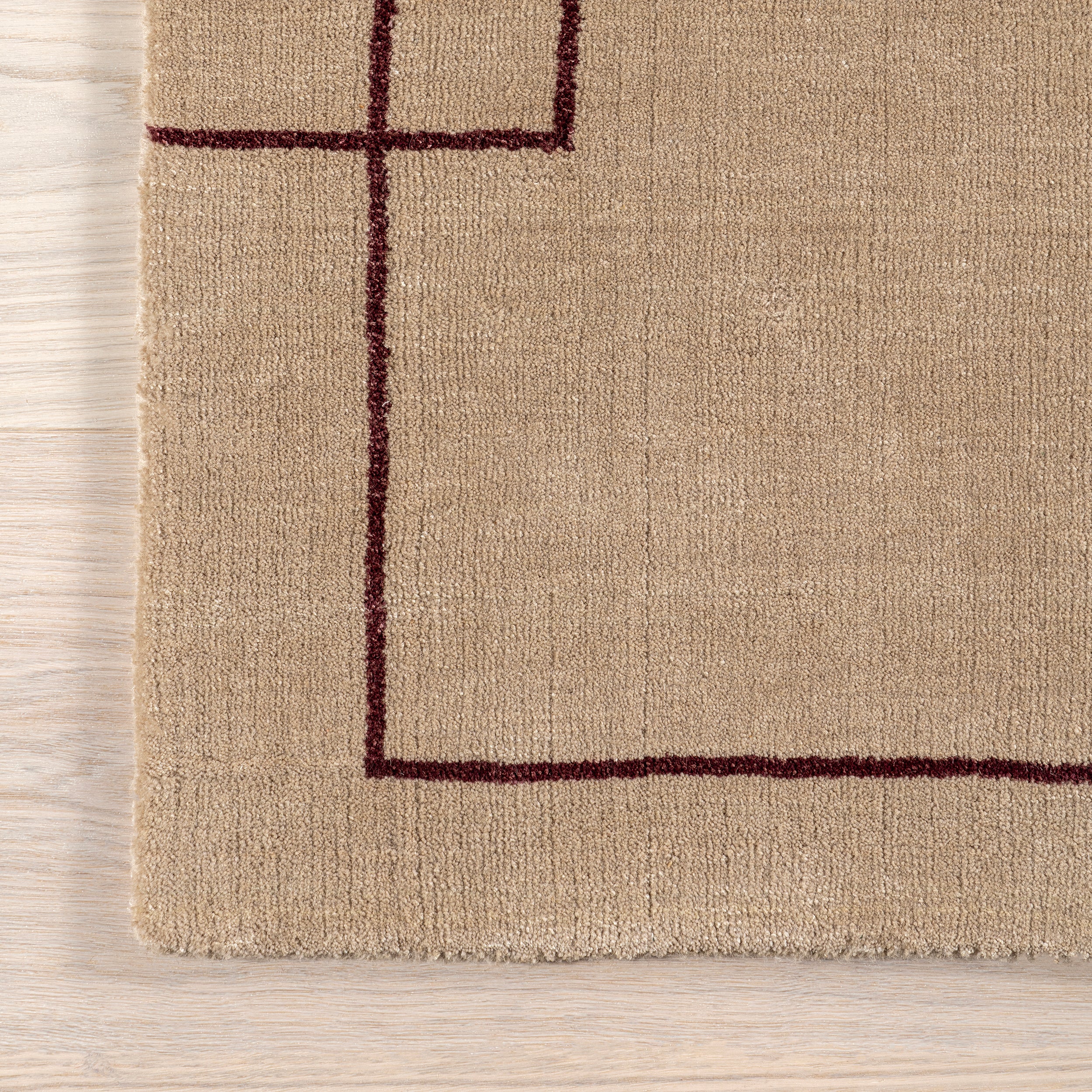 Nile Bordered Wool-Blend Area Rug - Image 5