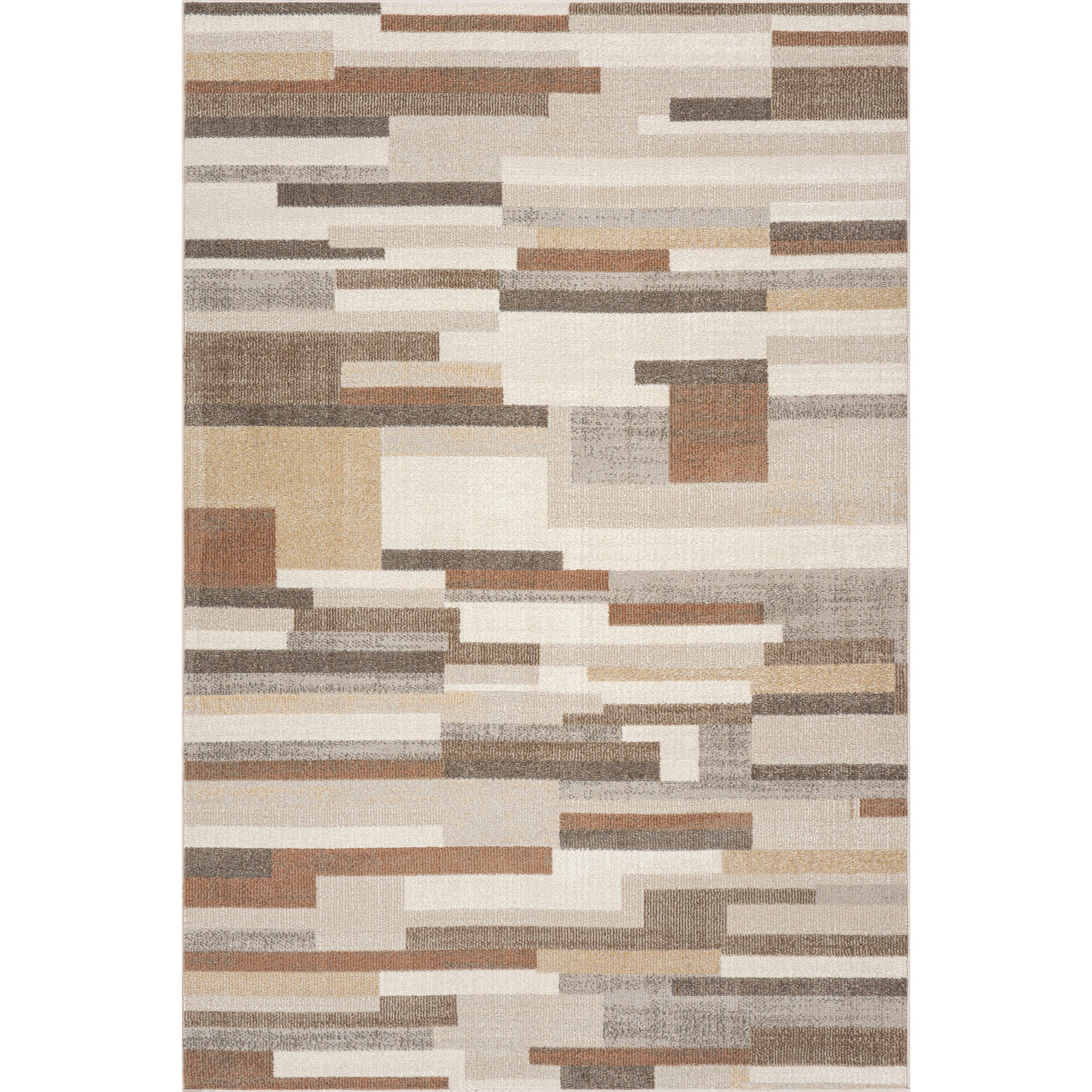 nuLOOM Lucasta Rustic Abstract Washable Area Rug