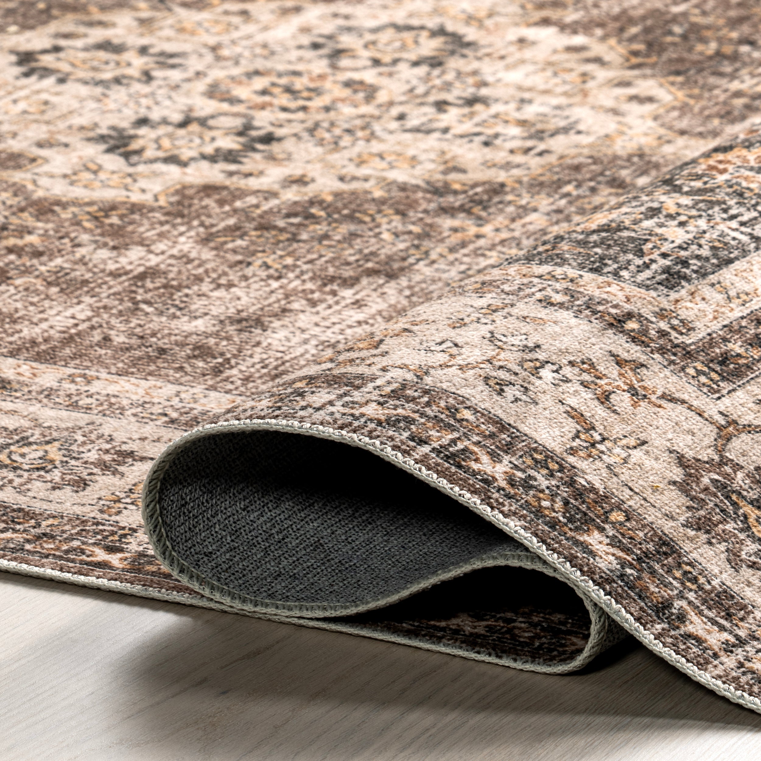 Rosewood Vintage Machine Washable Area Rug - Image 10
