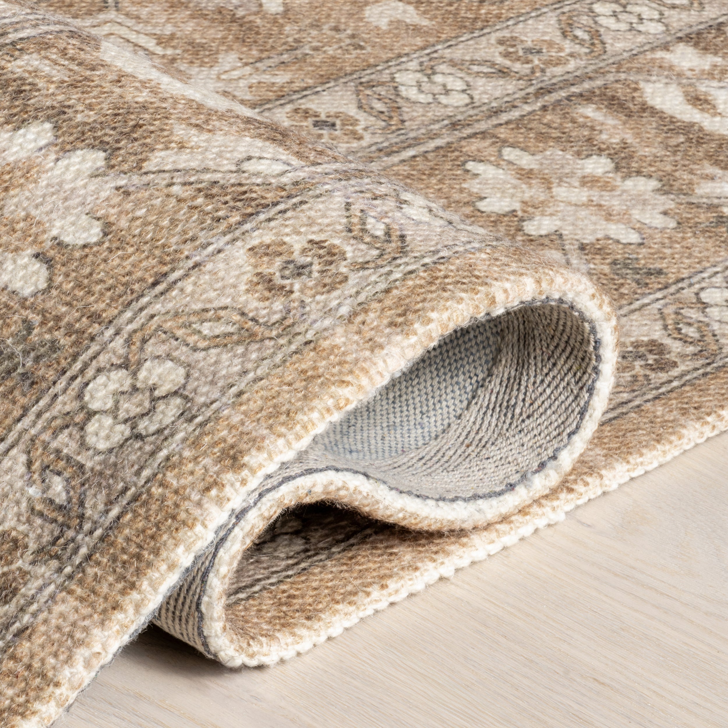 Evermore Medallion Wool and Cotton Area Rug - Image 4
