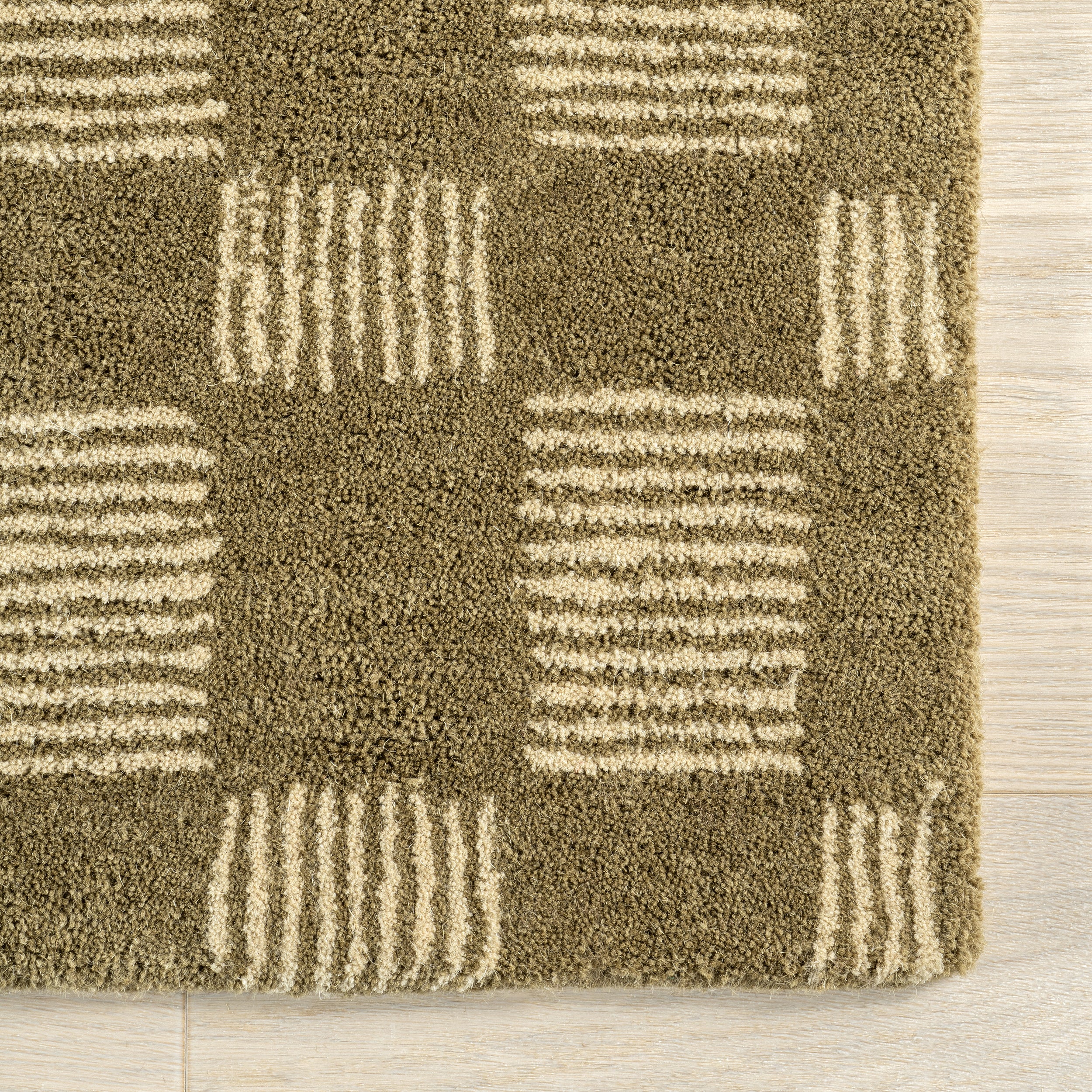 Quince Checkered Wool Area Rug - Image 14