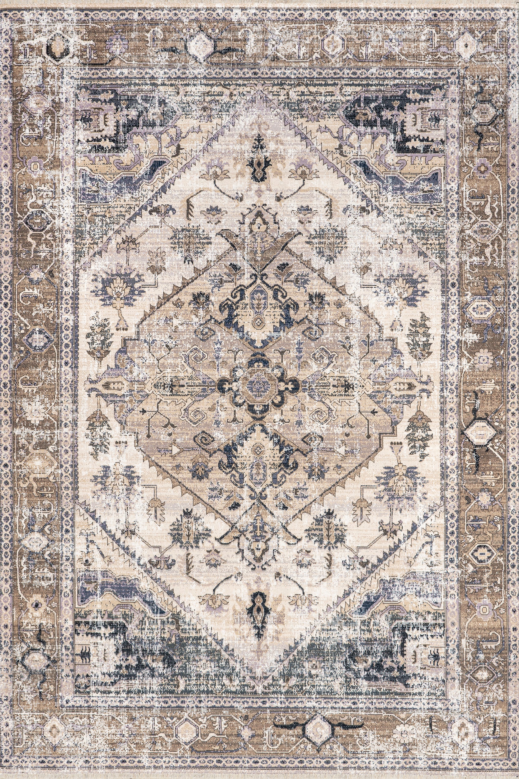 Larkspur Persian Fringed Machine Washable Area Rug - Image 15