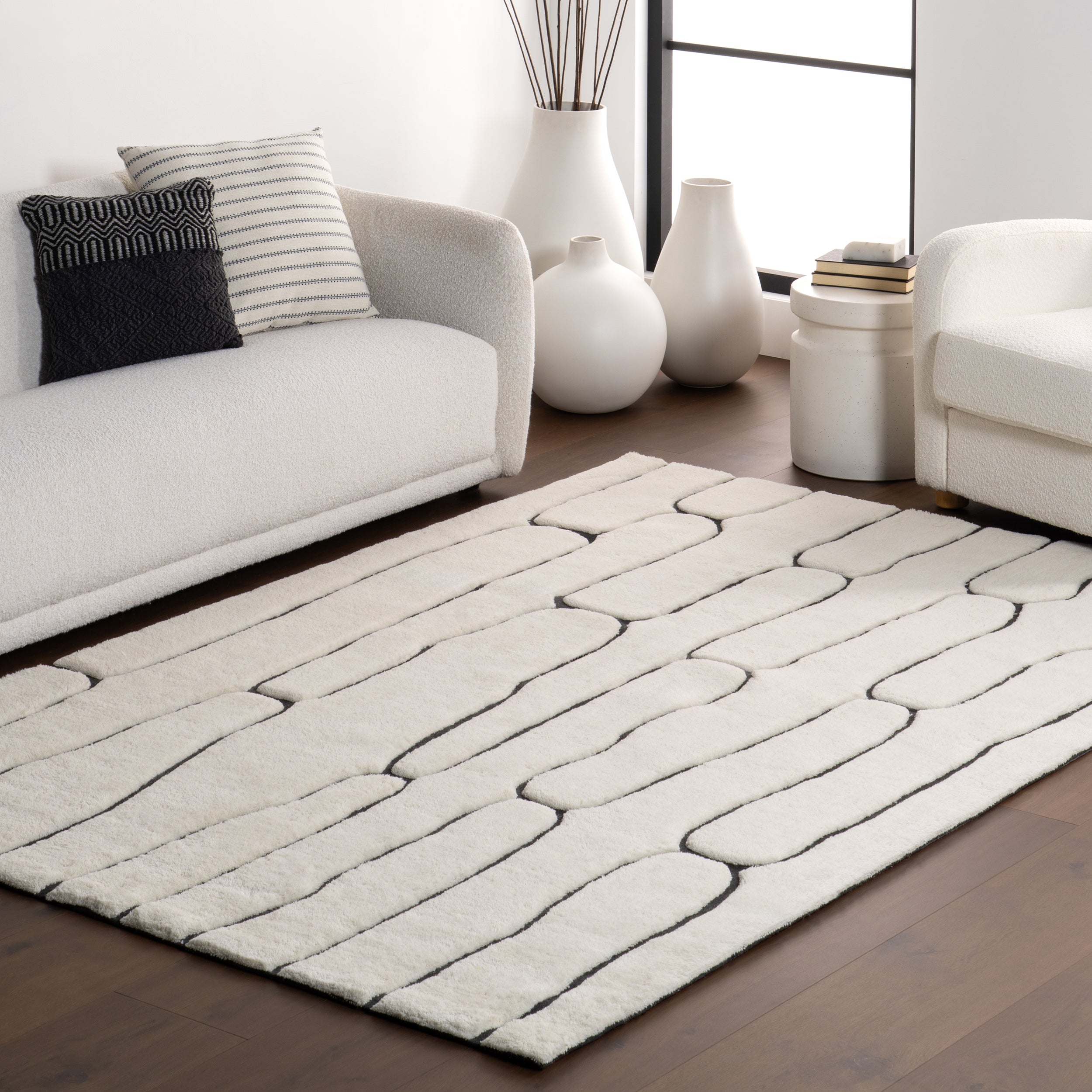 Nazco Abstract New Zealand Wool Area Rug - Image 16