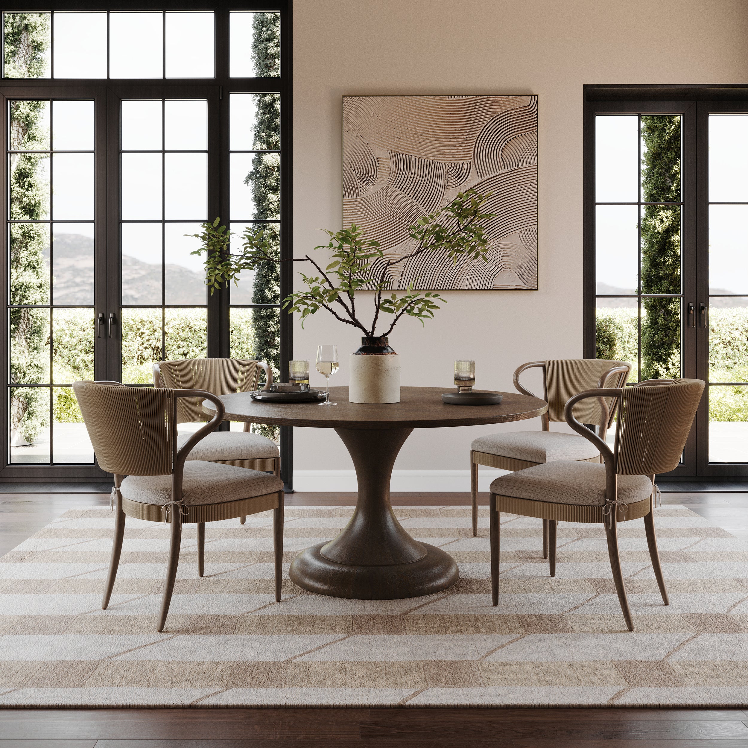 Nuloom Lucienne Vail Geometric Wool Rug - Image 2