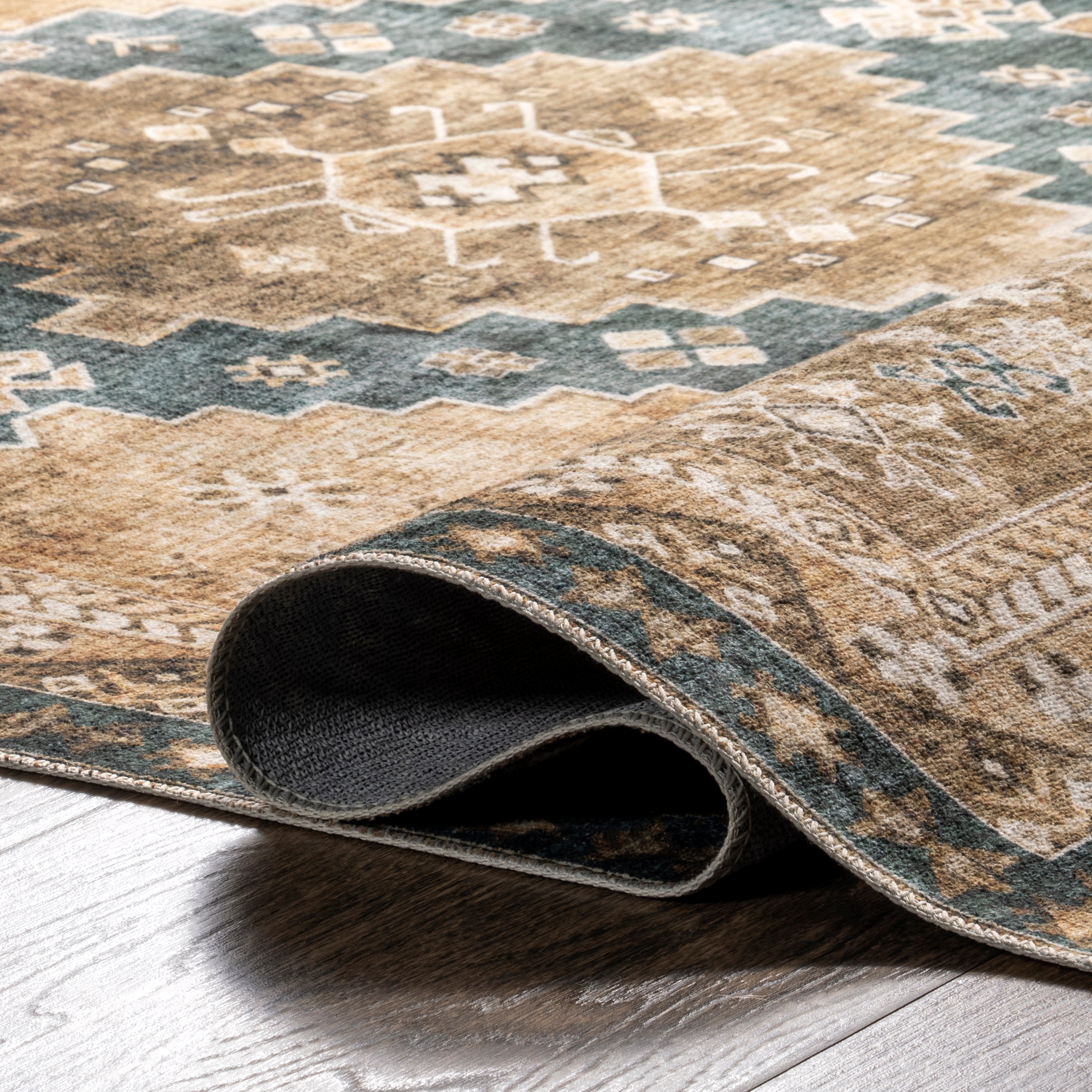 Jessamine Geometric Machine Washable Area Rug - Image 16
