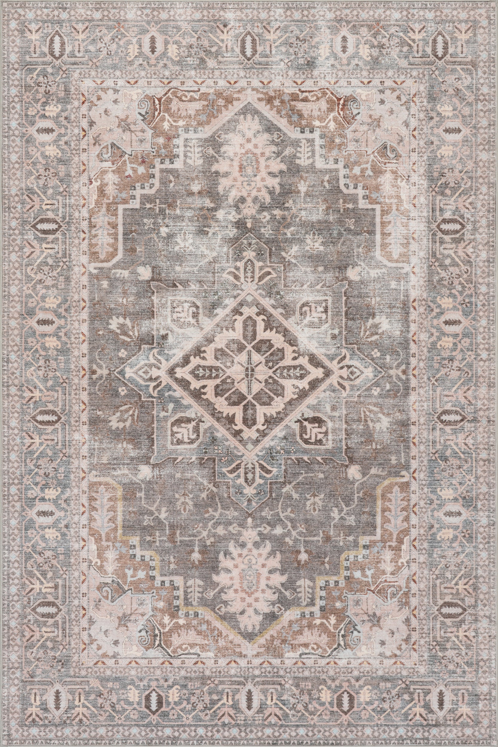 Nuloom Sereia Medallion Traditional Washable Area Rug - Image 8