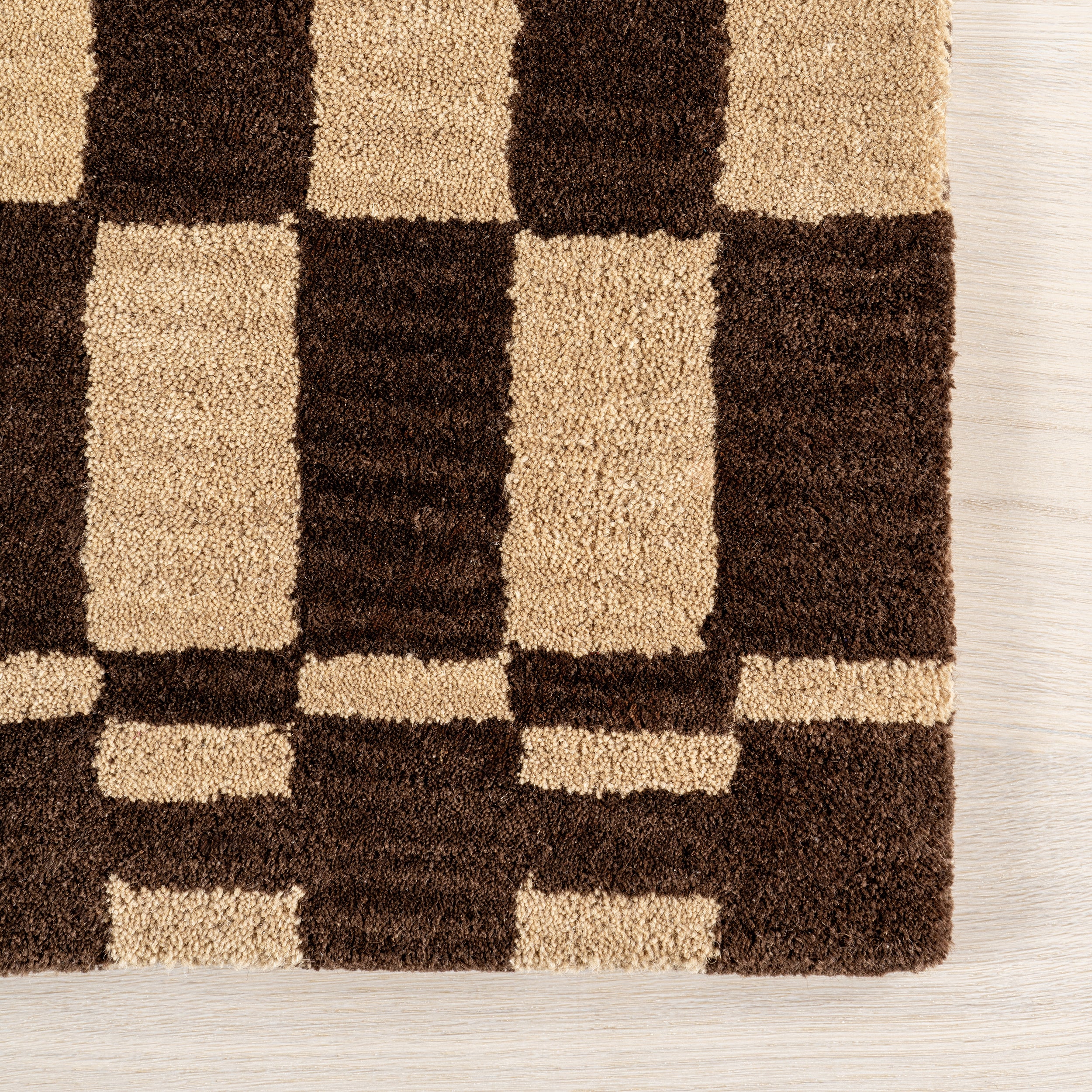 Kia Checkerboard Wool Area Rug - Image 14