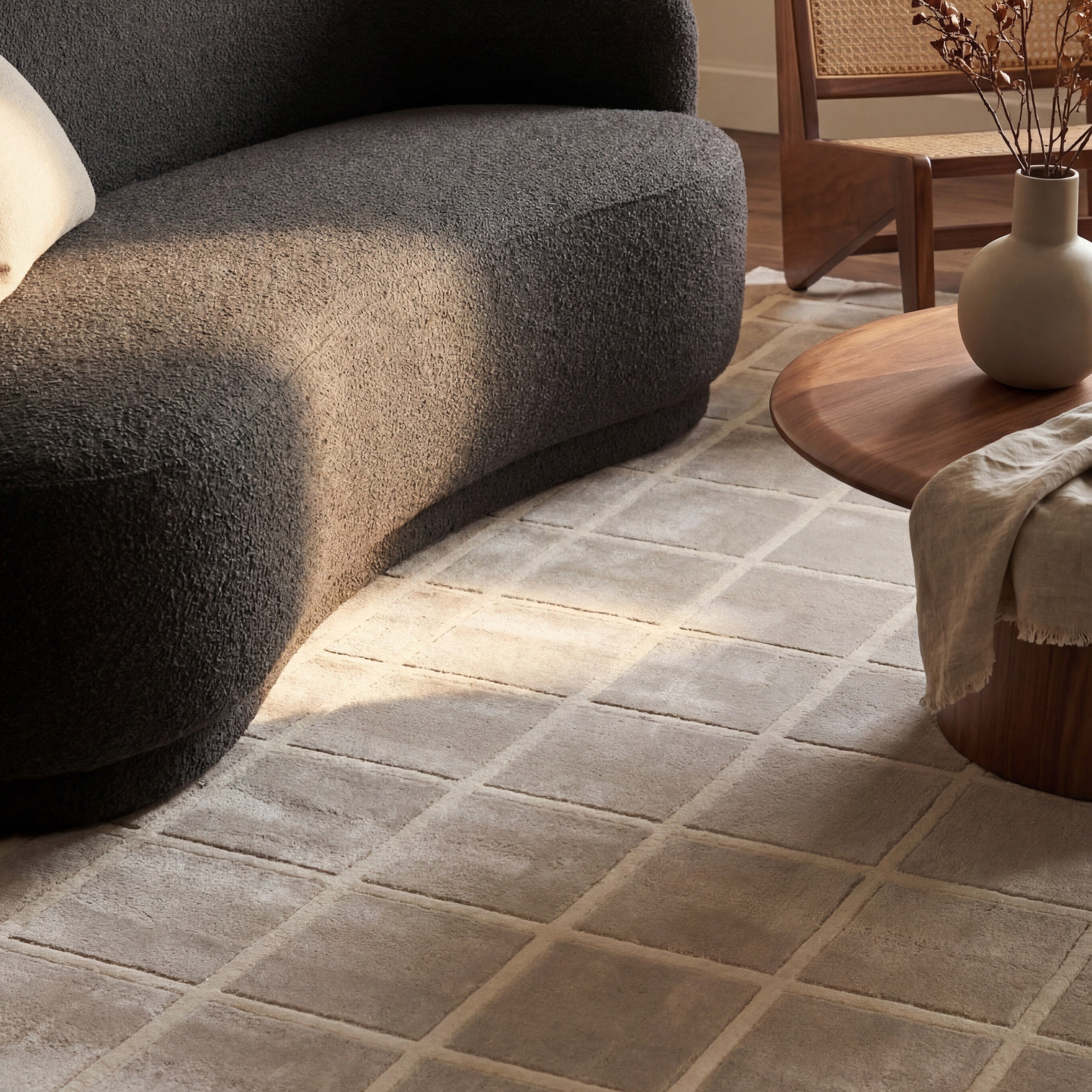 Lunara Textured Checkered Area Rug - Image 18