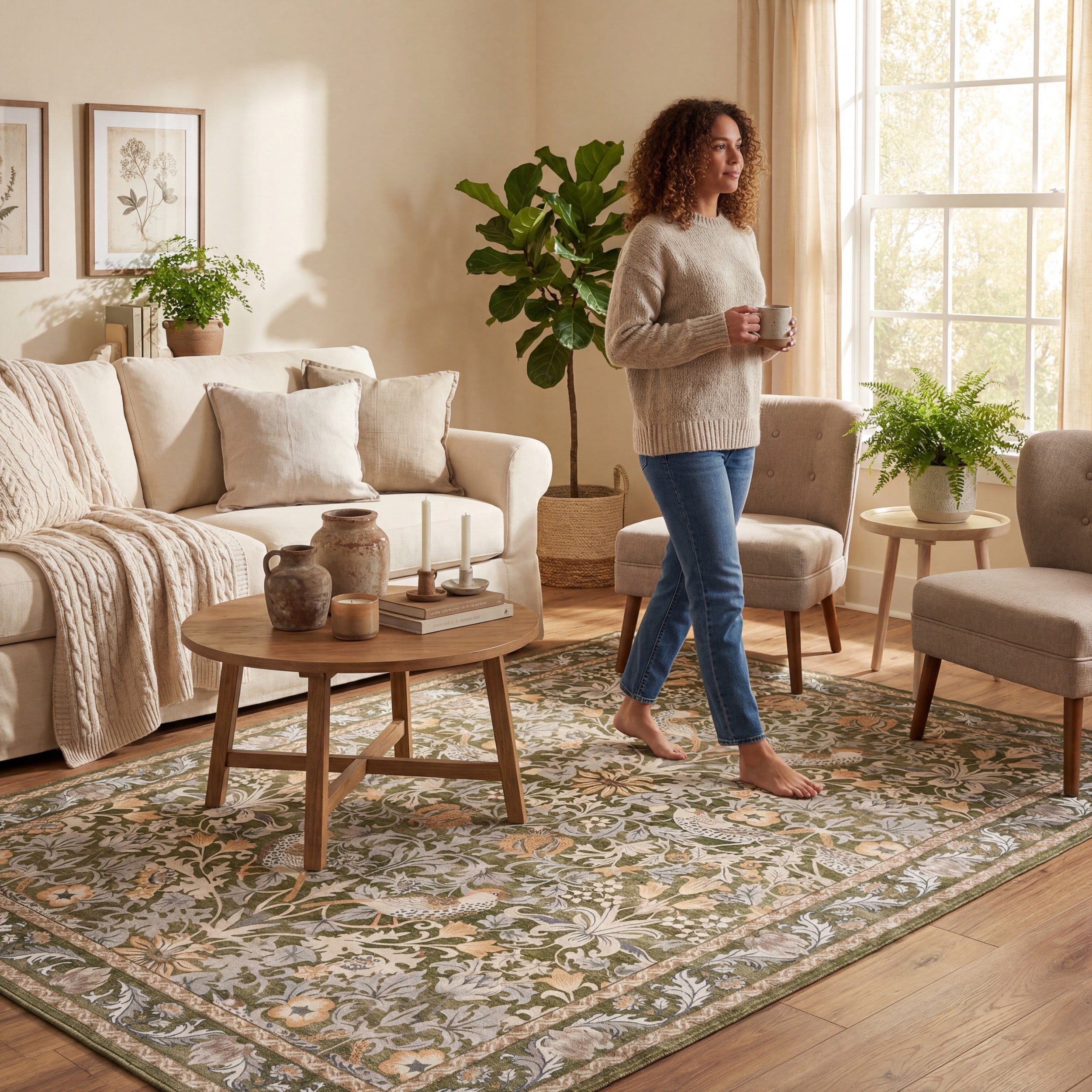 Nuloom Audessa Floral & Paisley Washable Rug - Image 16