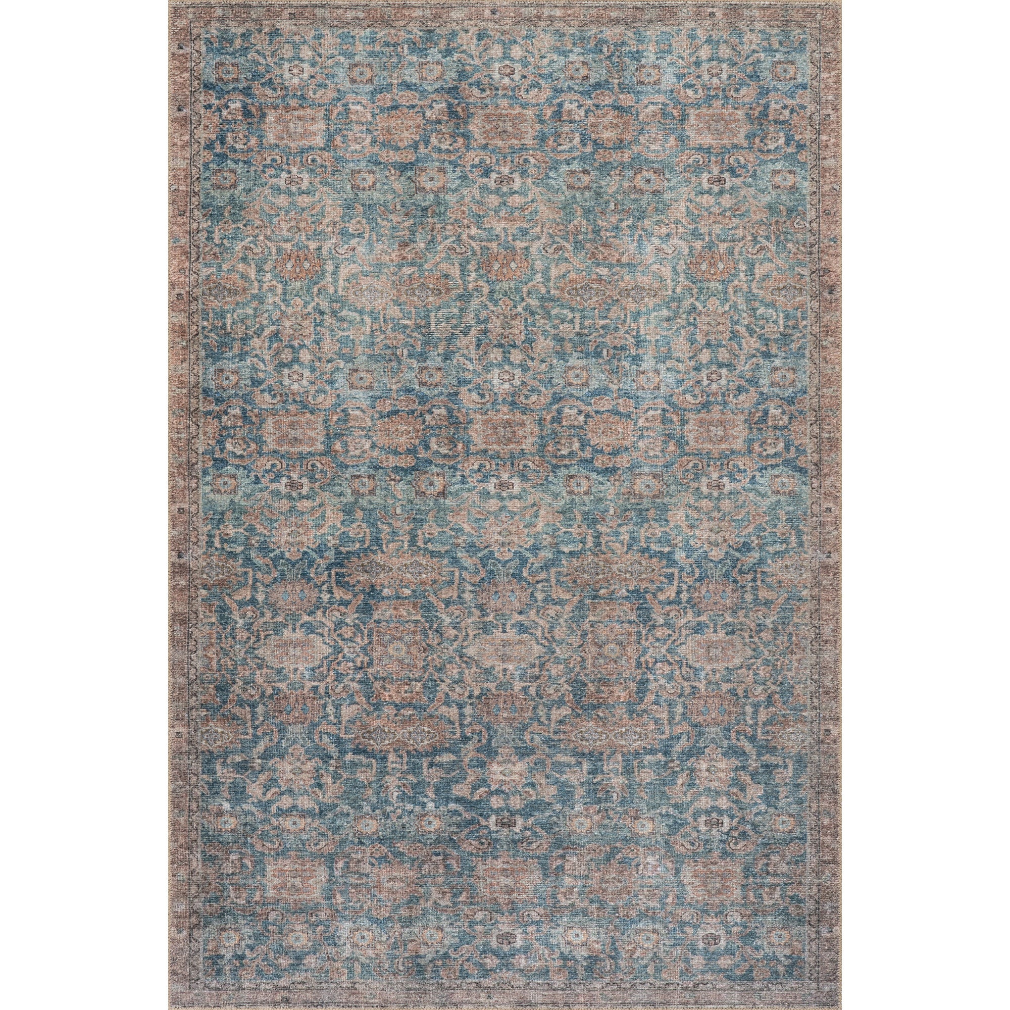 Nerissea Vintage & Distressed Washable Rug - Image 8