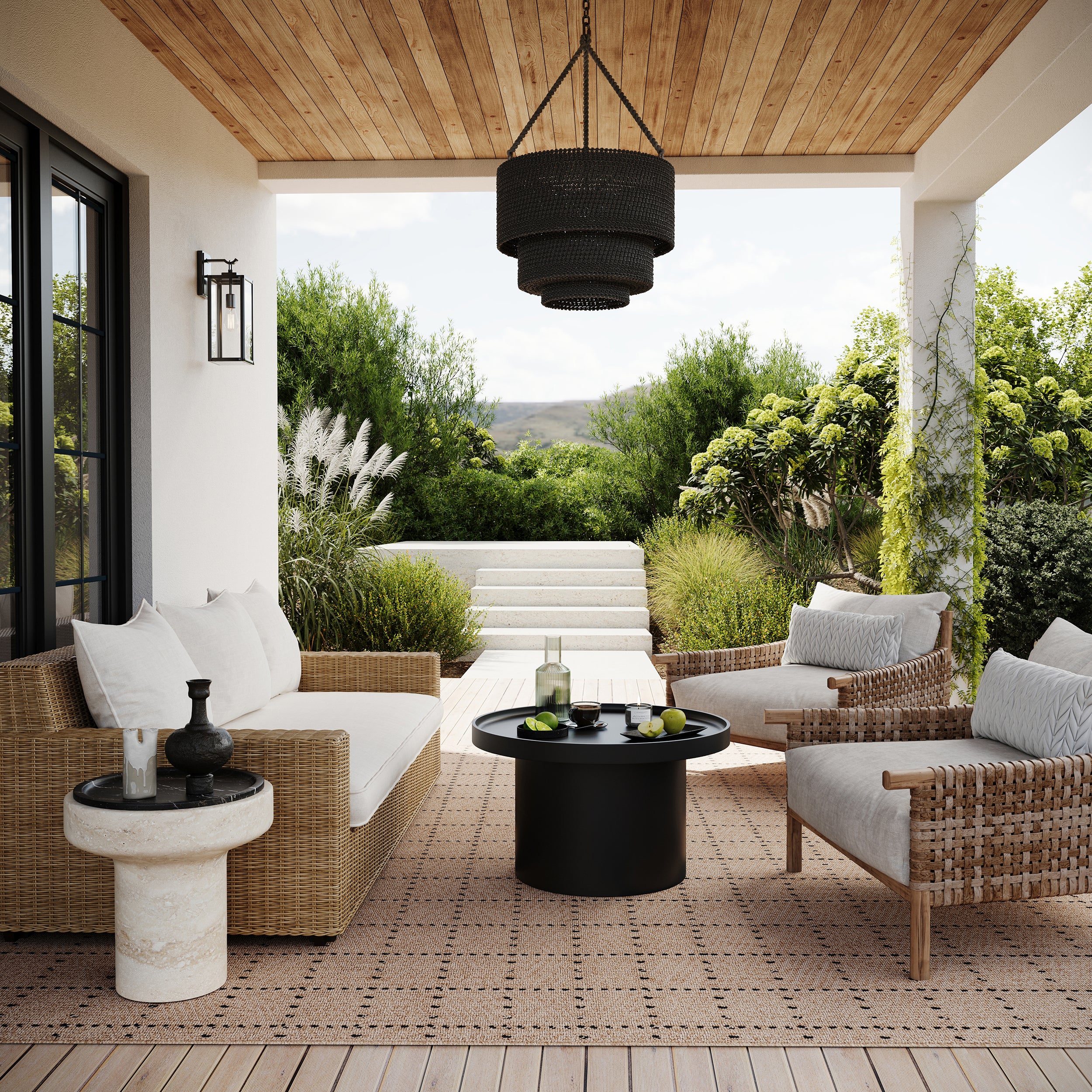 Nuloom Velisyn Modern Geometric Indoor/Outdoor Area Rug - Image 2