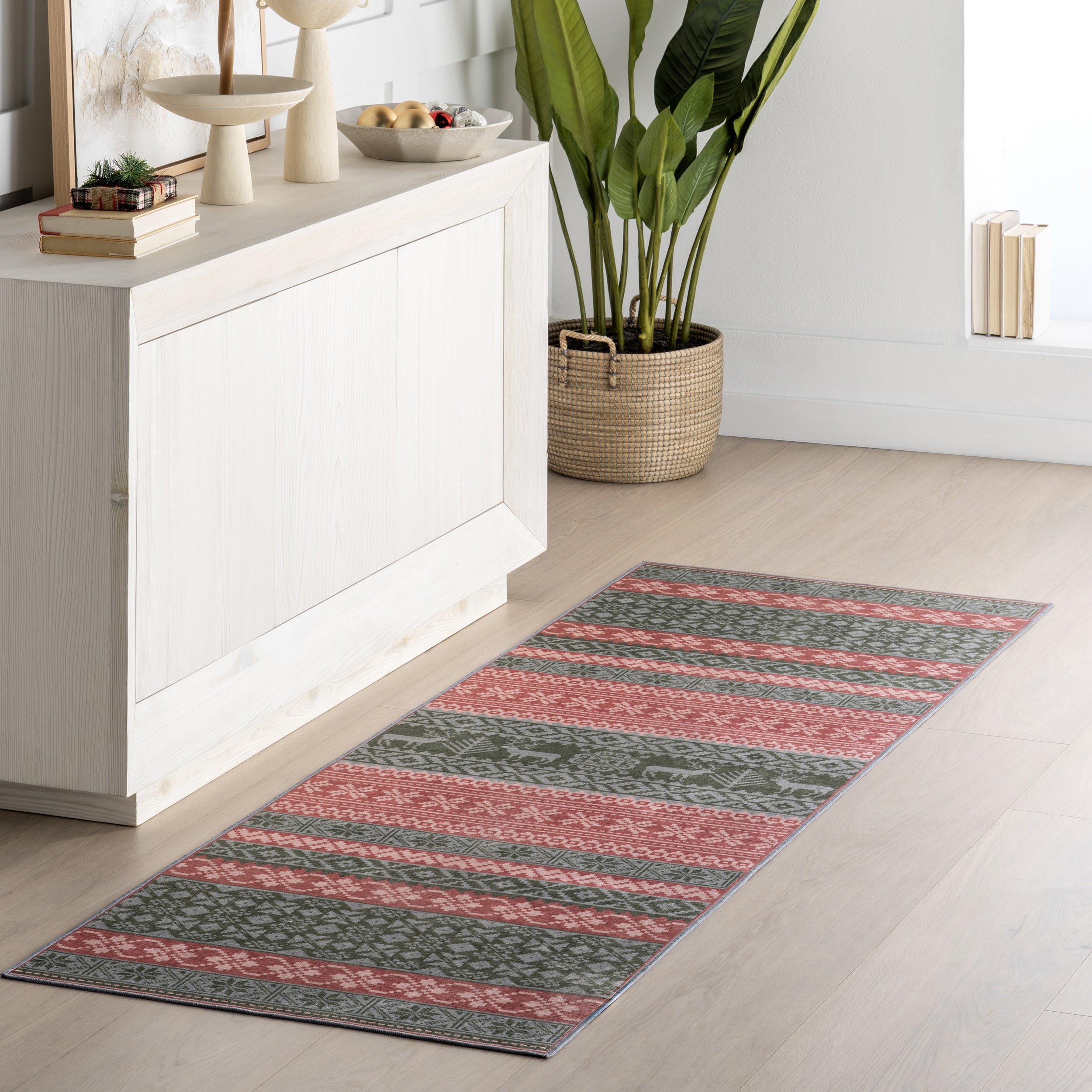 Ellasandra SplashGuard Graphic Machine Washable Area Rug - Image 10