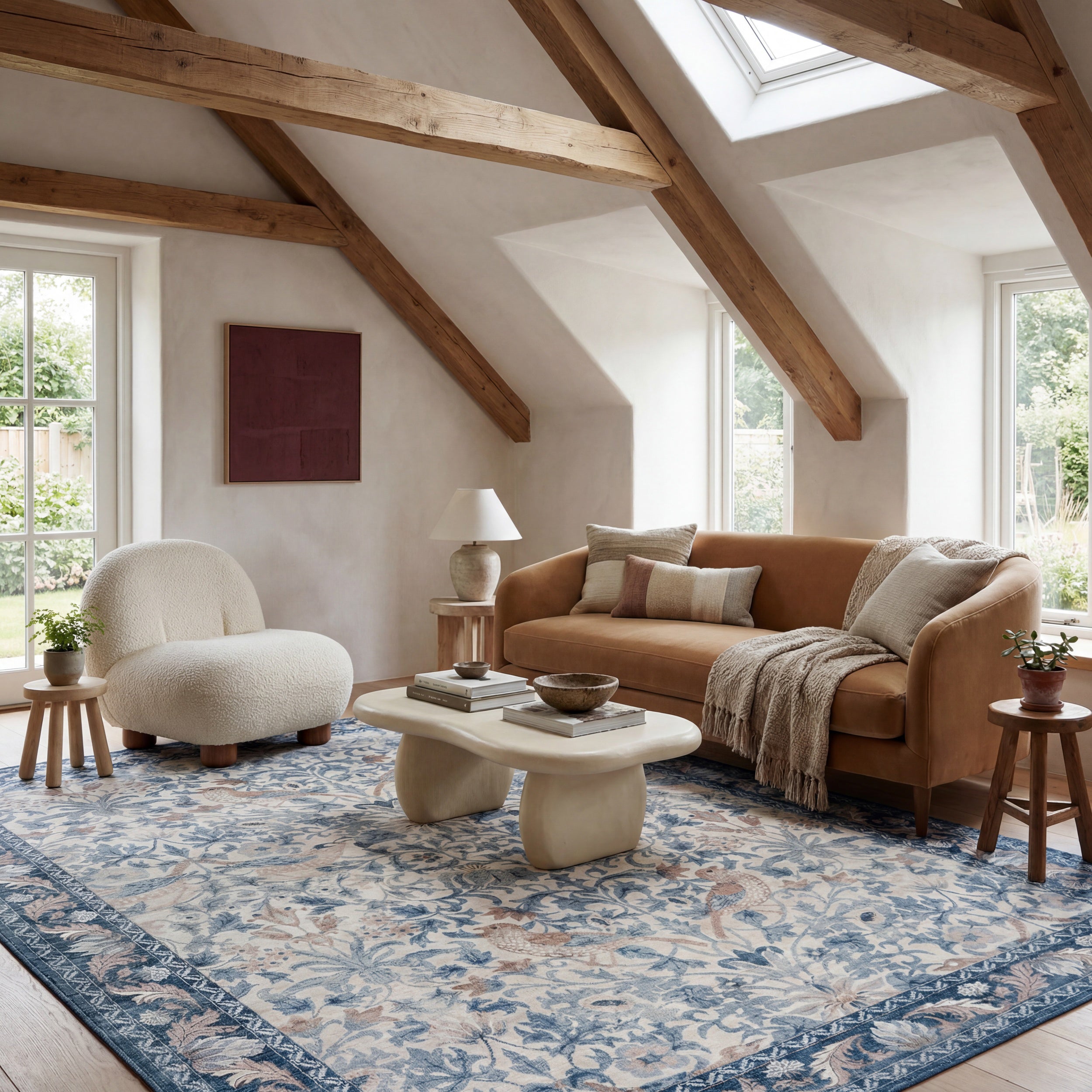 Nuloom Audessa Floral & Paisley Washable Rug - Image 2