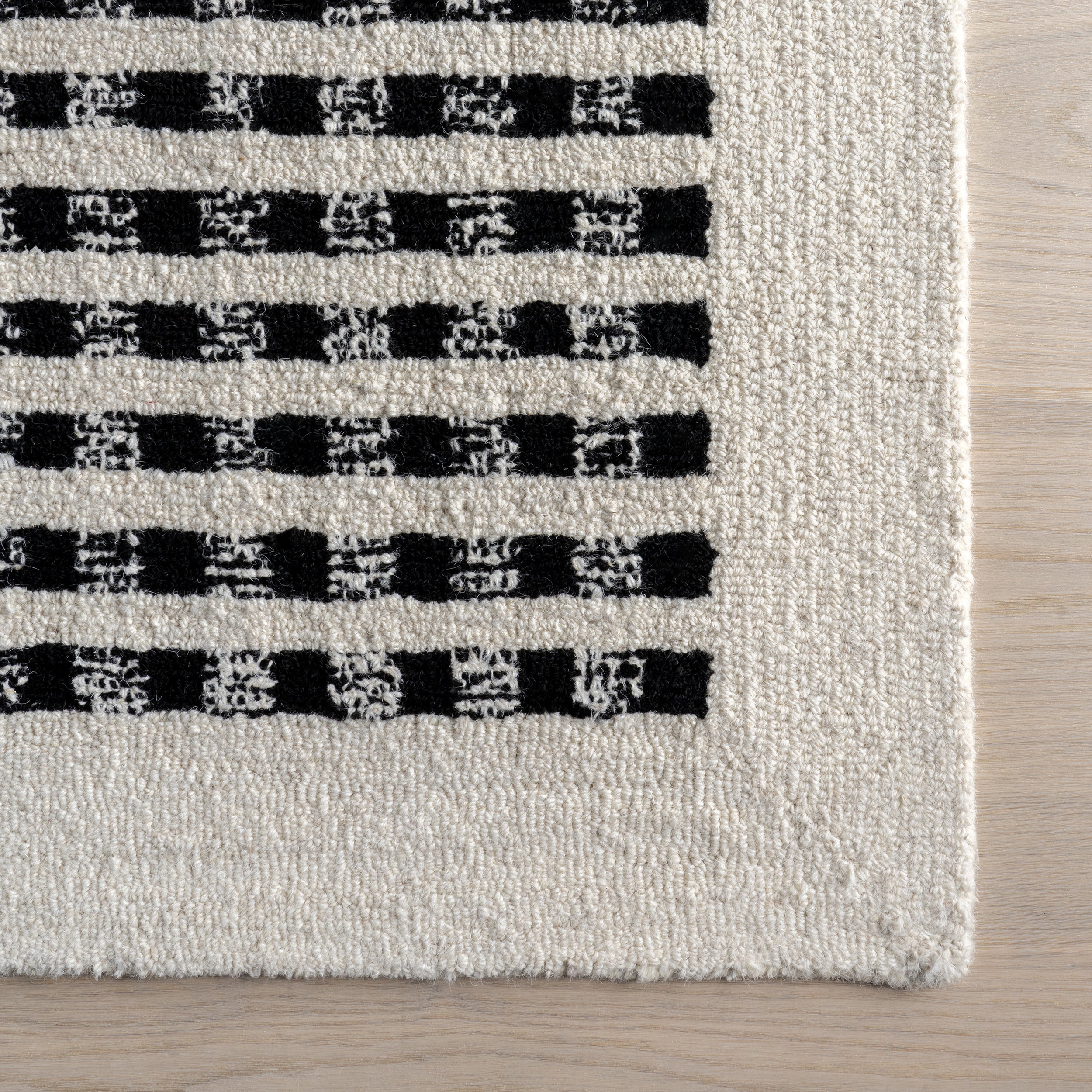 Adahlia Checkered Wool Area Rug - Image 16