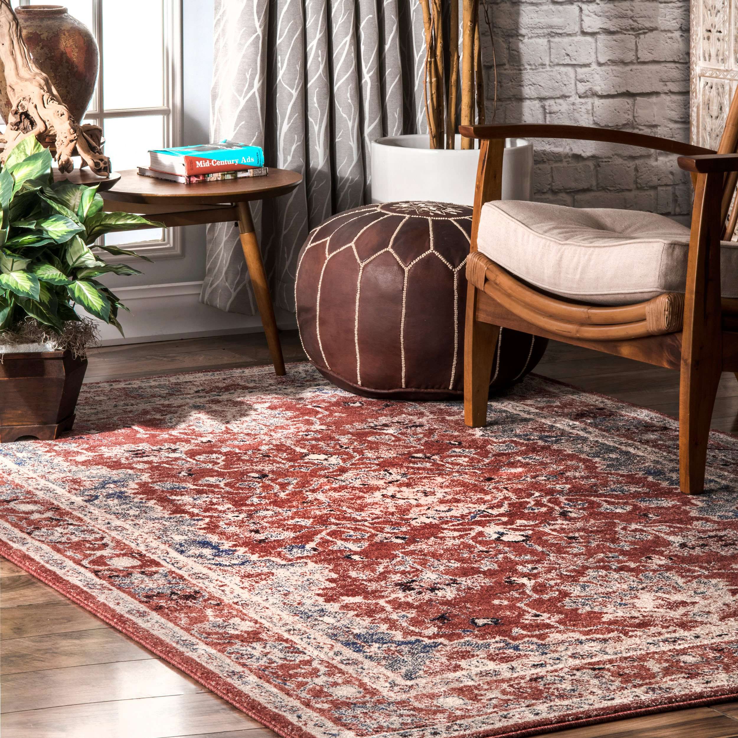 Vintage Faded Evelyn Area Rug - Image 2