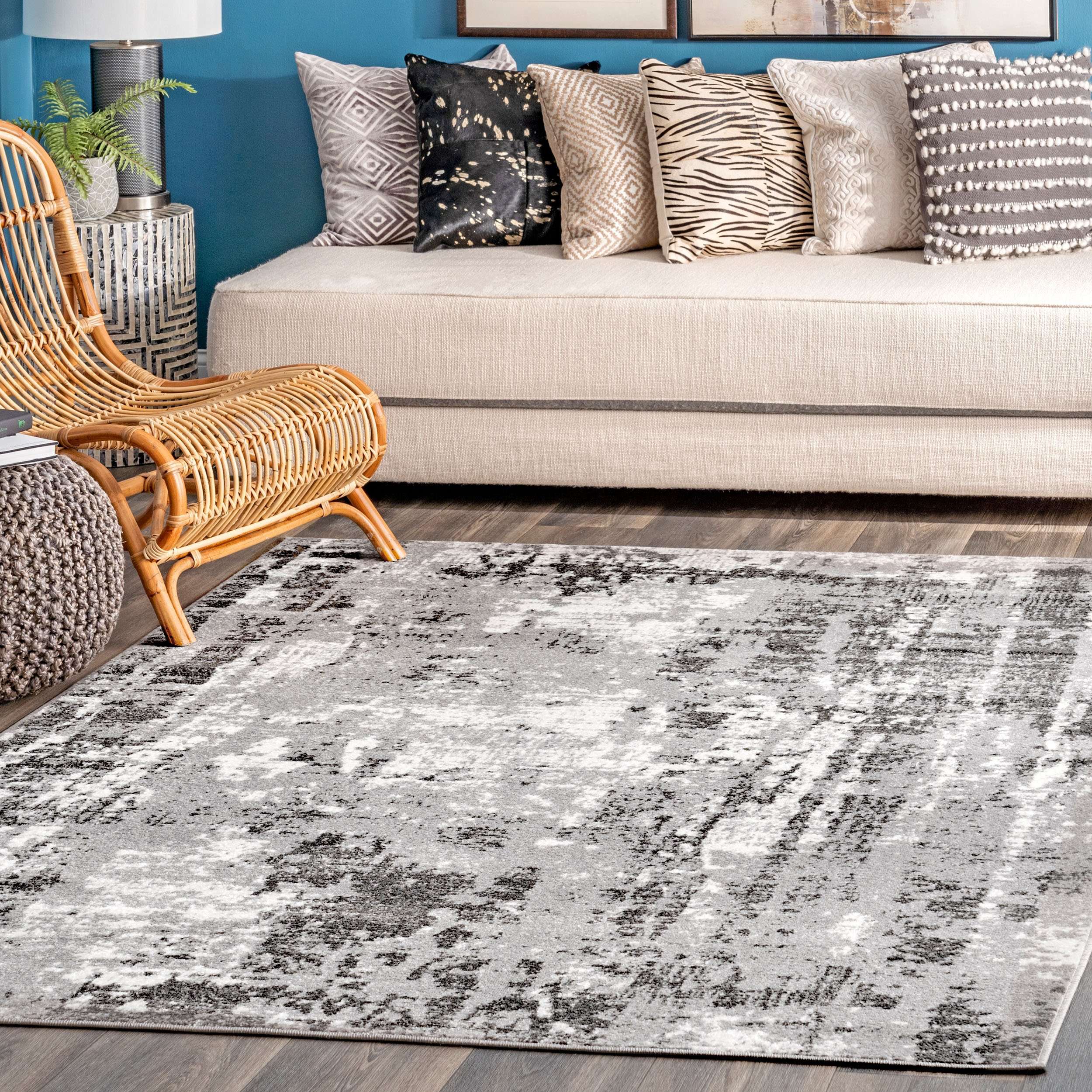 Margot Strained Abstract Area Rug - Image 2