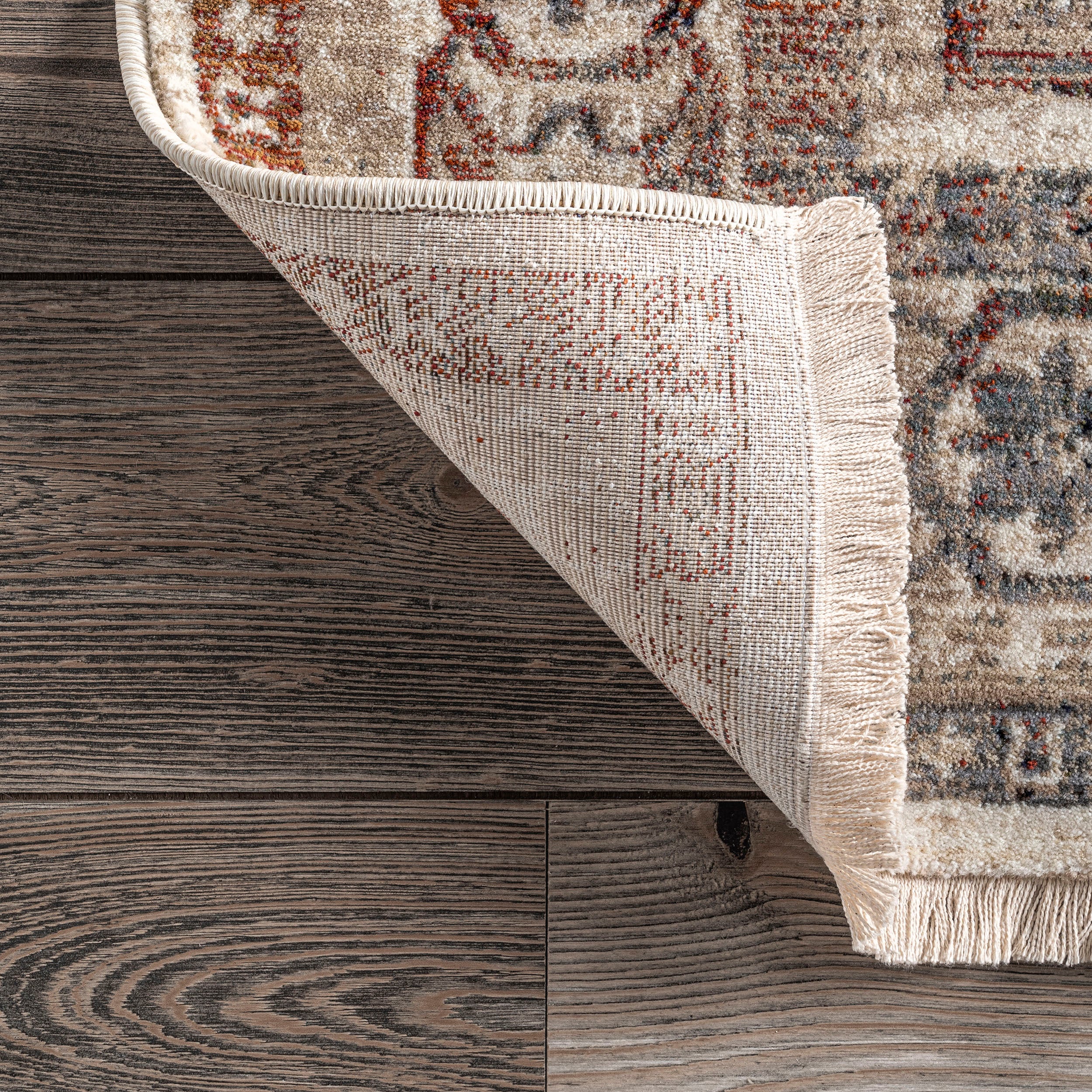 Carolina Fading Tribal Medallion Fringe Area Rug - Image 4