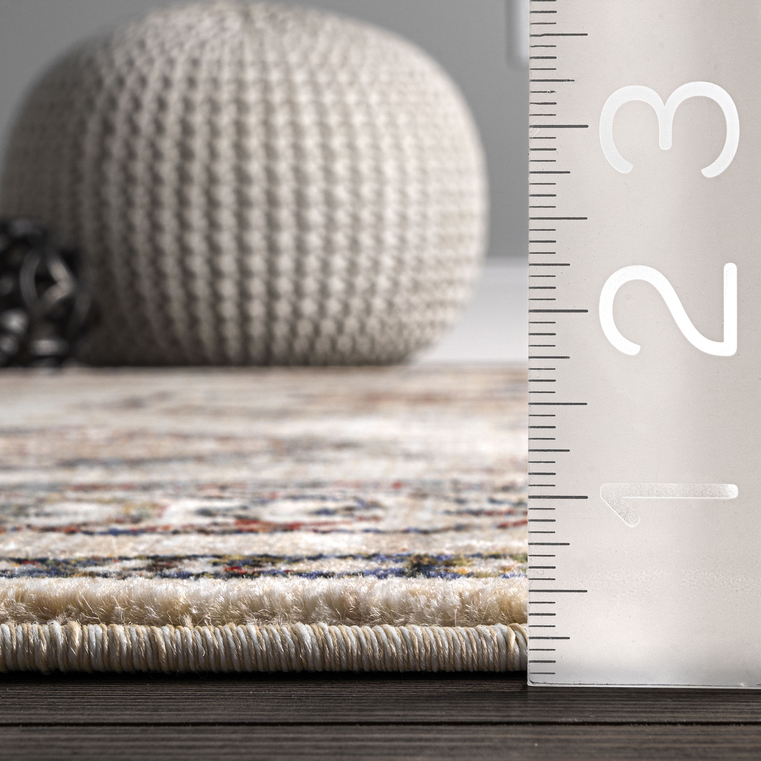 Carolina Fading Tribal Medallion Fringe Area Rug - Image 3