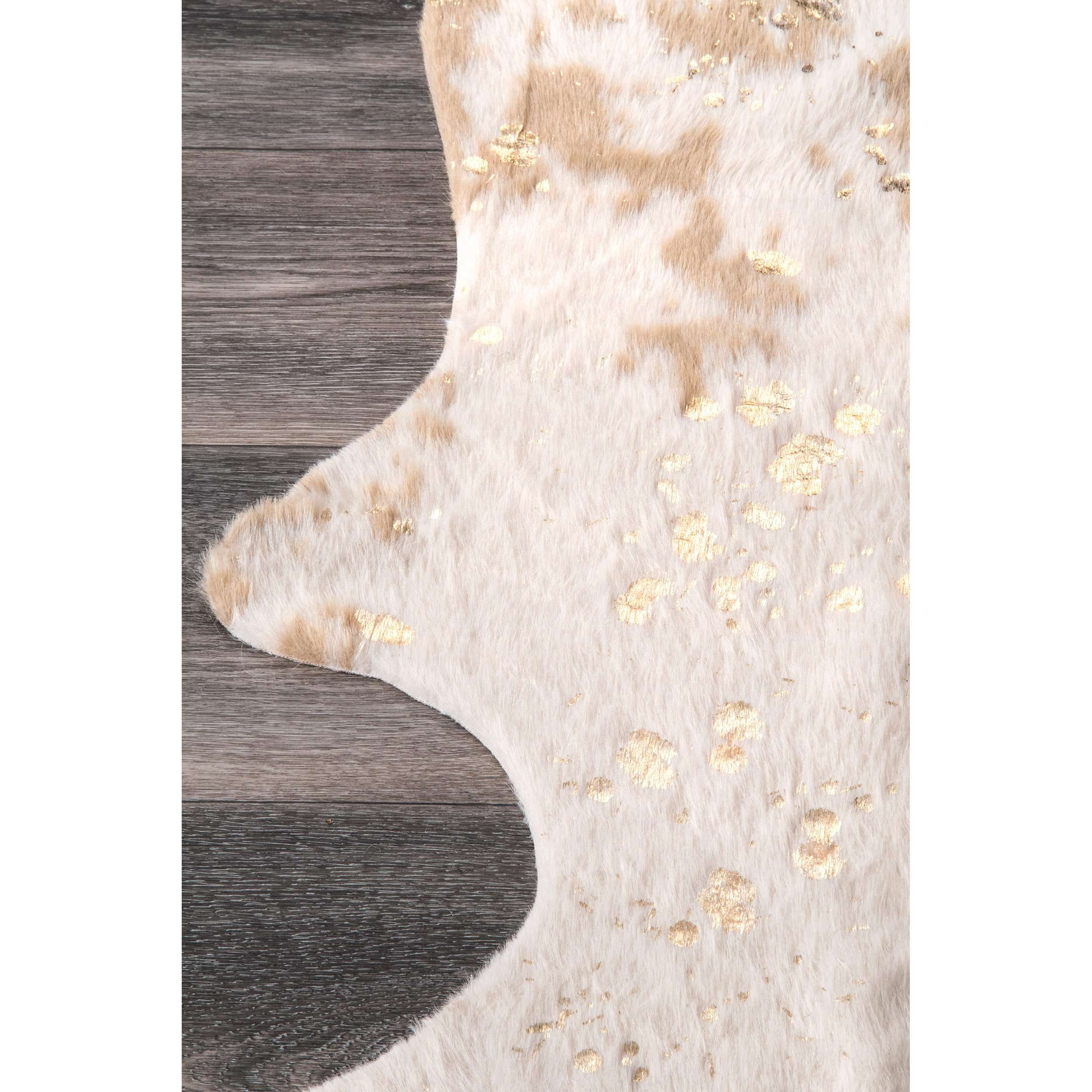 Iraida Faux Cowhide Area Rug - Image 7