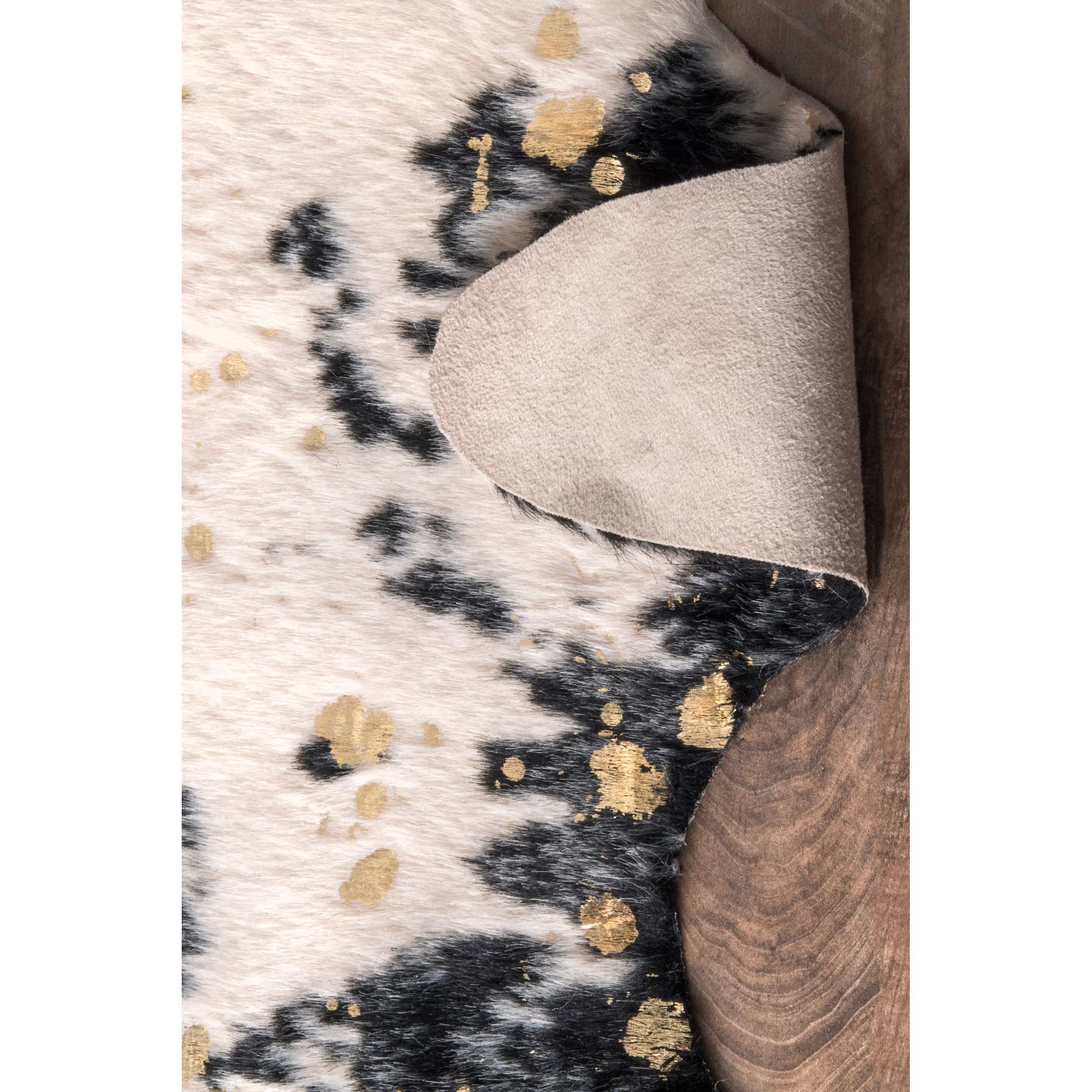 Iraida Faux Cowhide Area Rug - Image 12