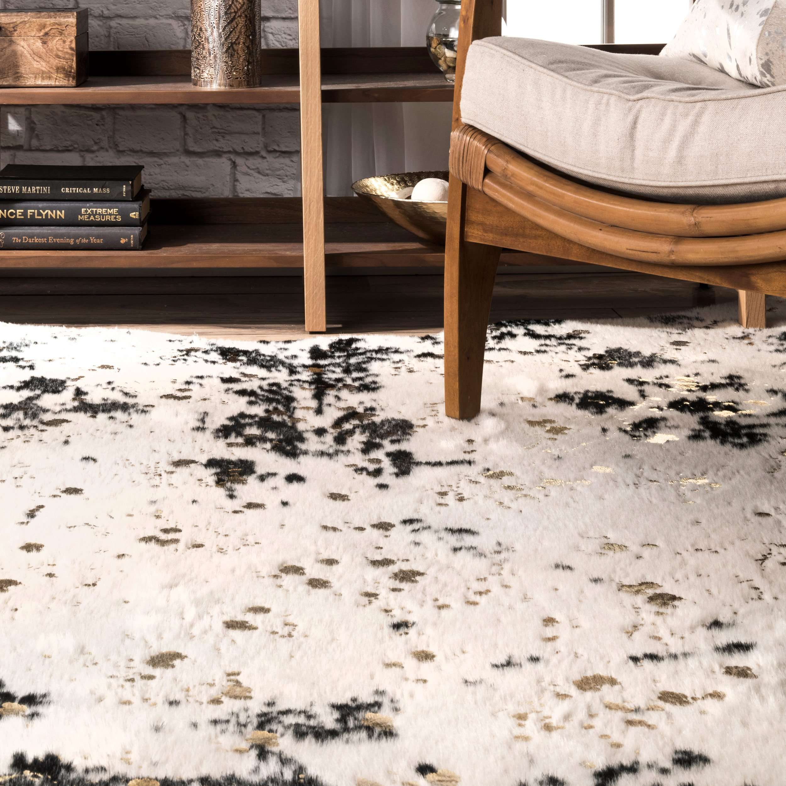 Iraida Faux Cowhide Area Rug - Image 13