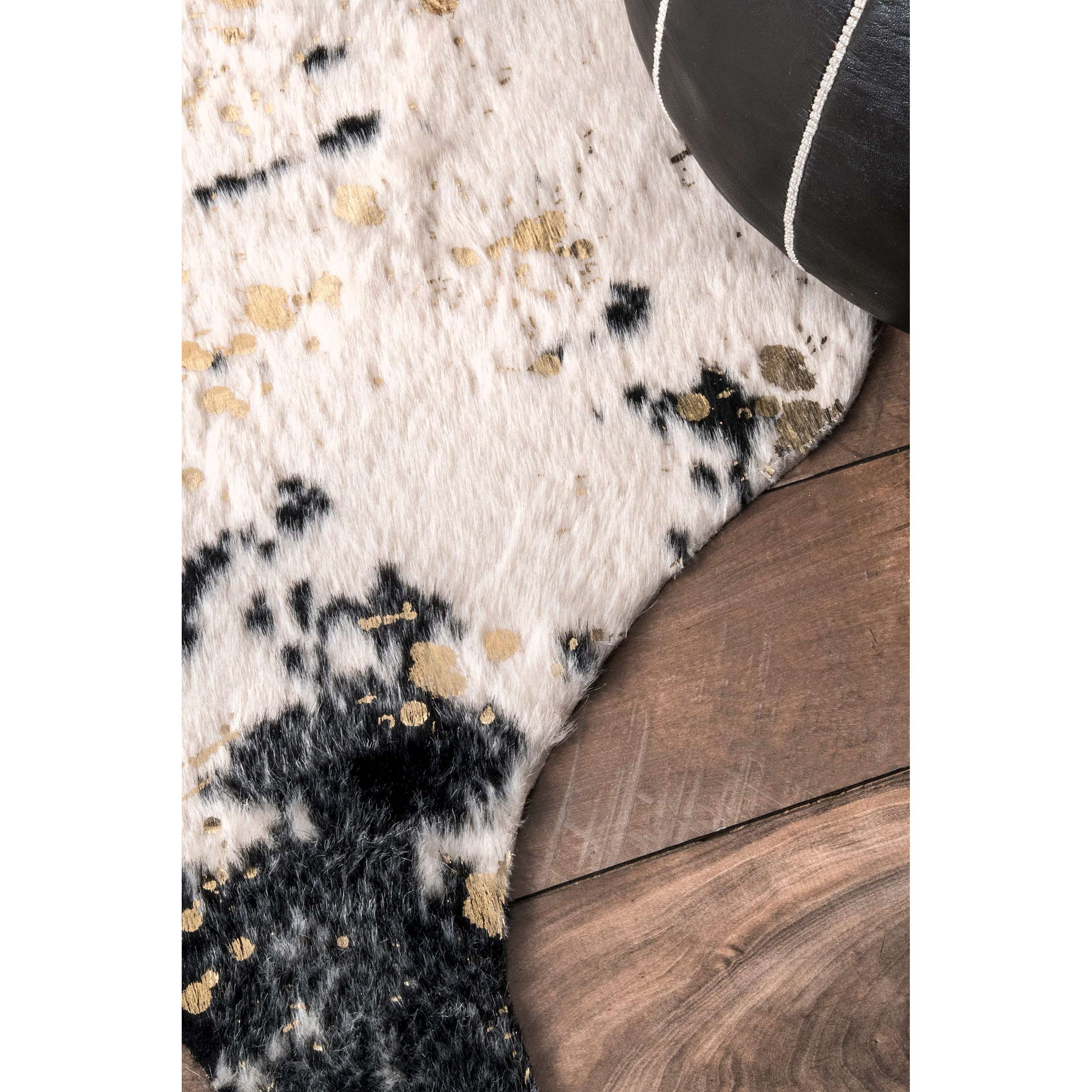Iraida Faux Cowhide Area Rug - Image 11