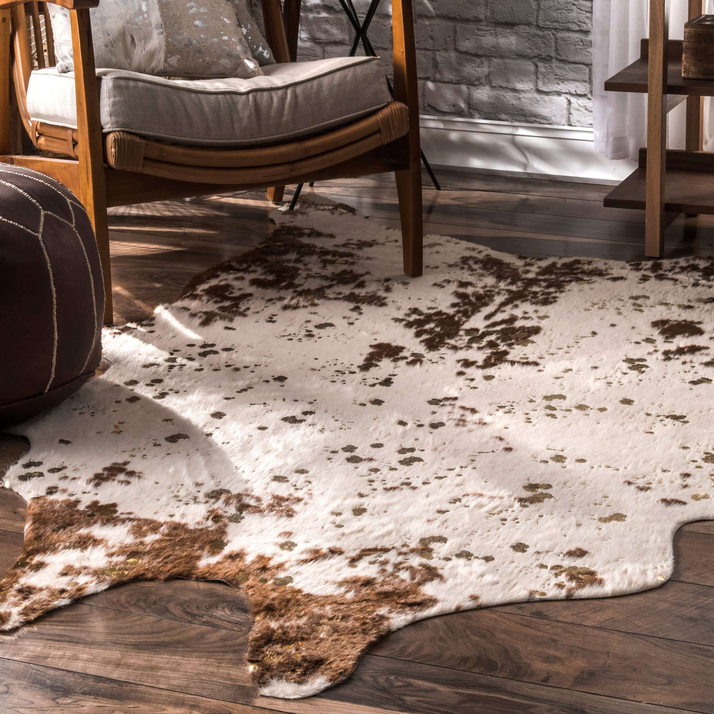 Iraida Faux Cowhide Area Rug - Image 6