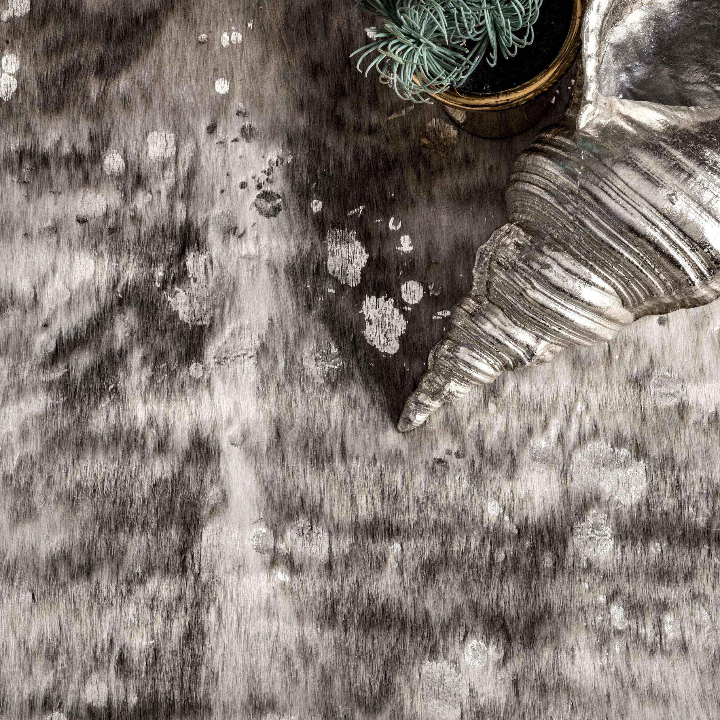 Tinley Spotted Faux Cowhide Area Rug - Image 6