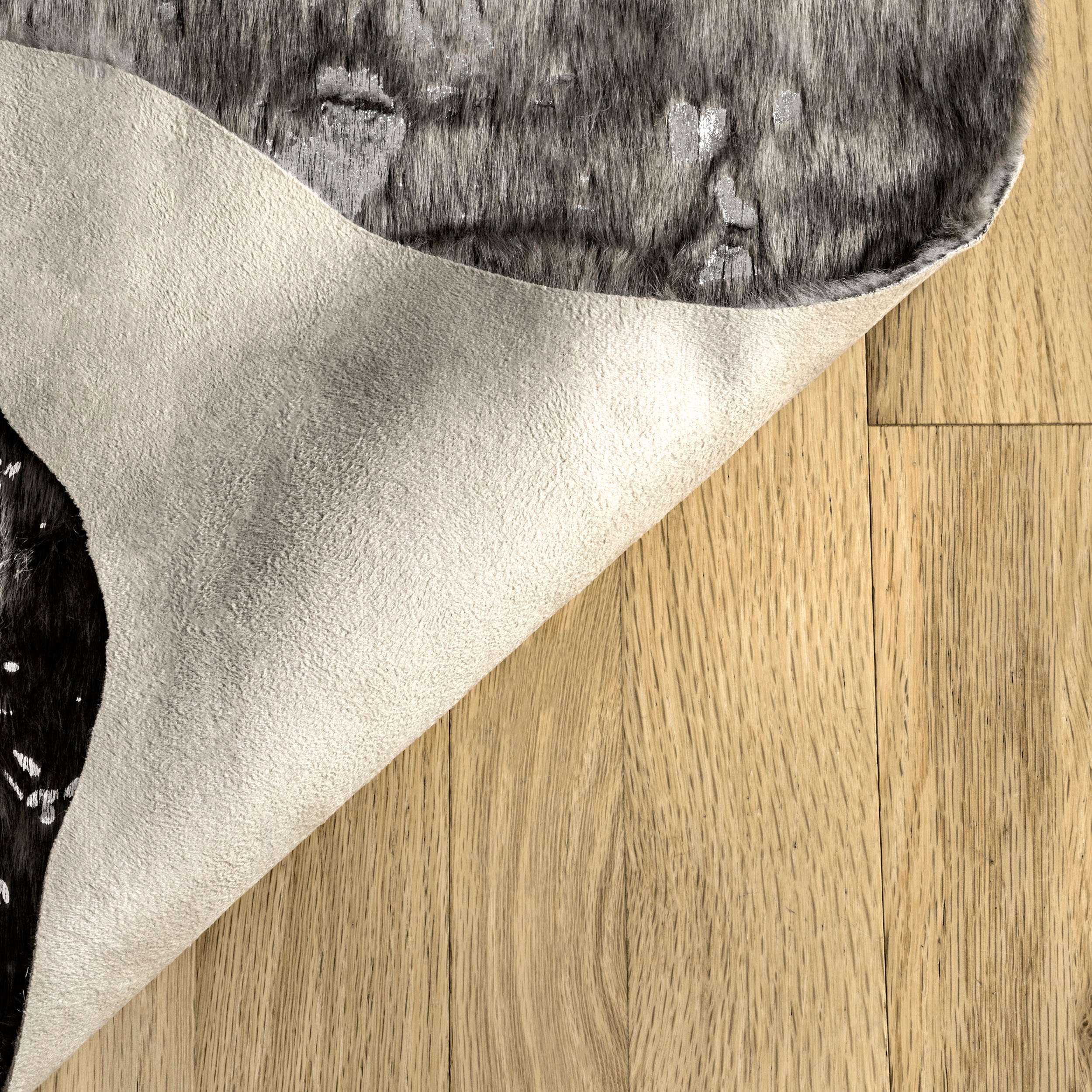 Tinley Spotted Faux Cowhide Area Rug - Image 5