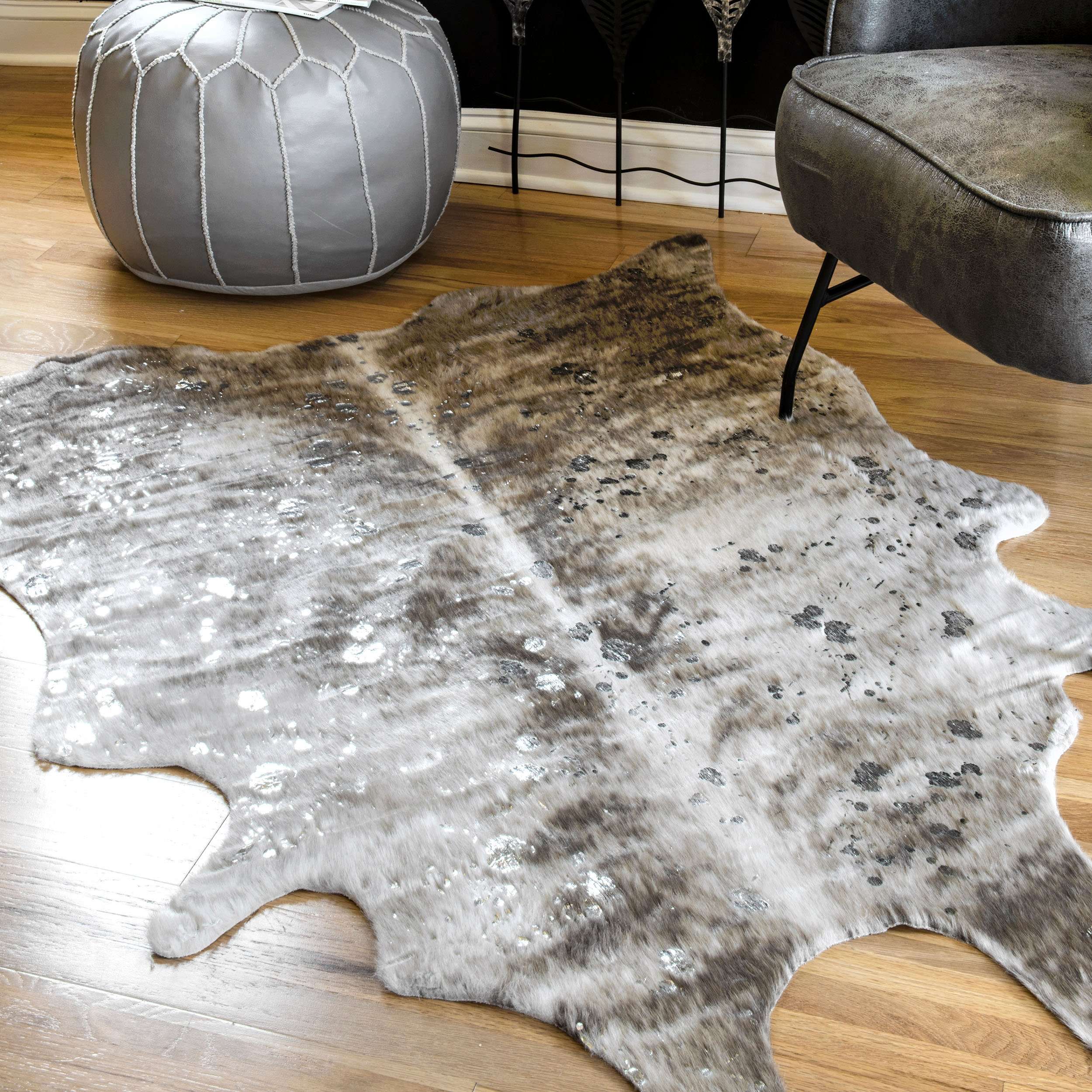 Tinley Spotted Faux Cowhide Area Rug - Image 3