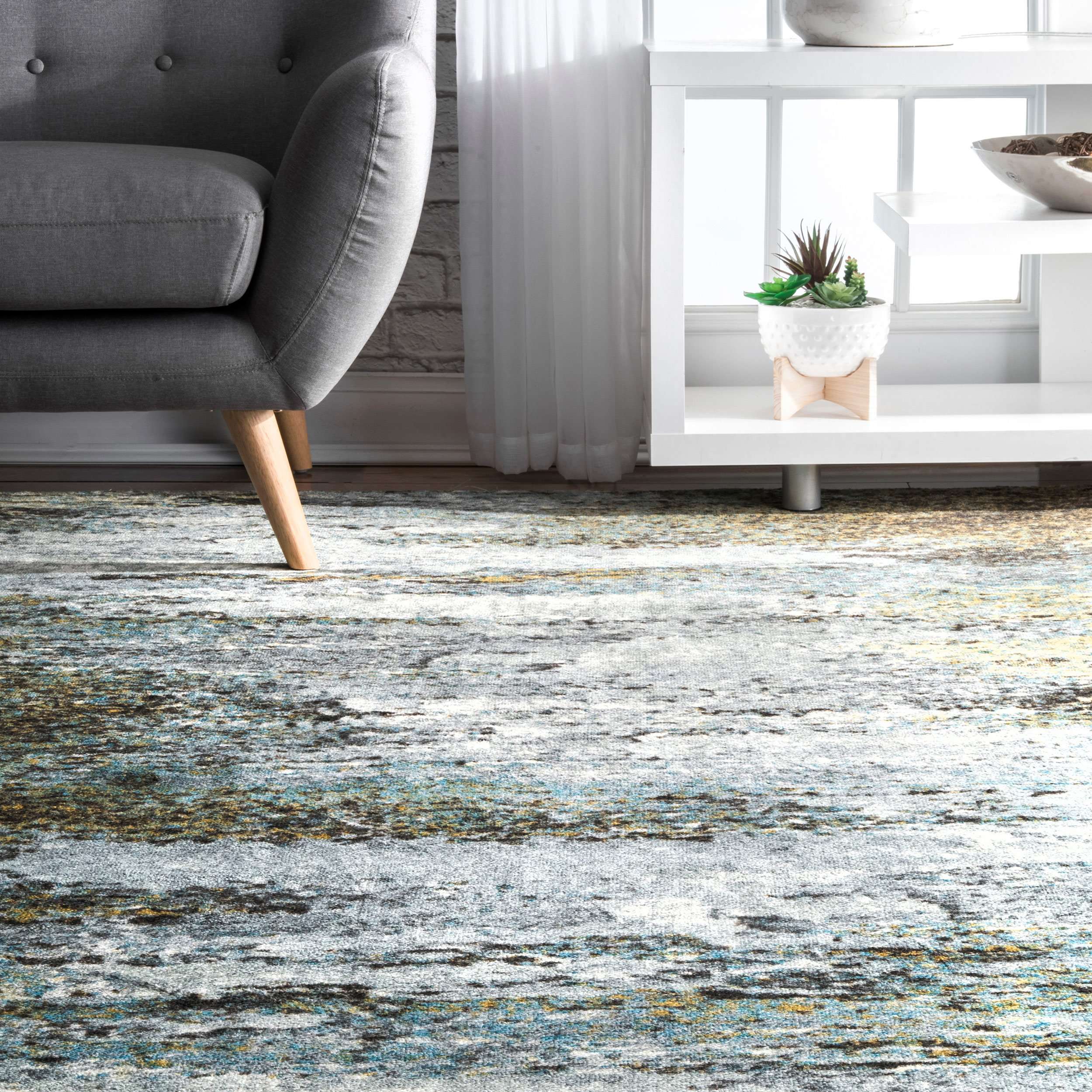 Monet Abstract Area Rug - Image 5