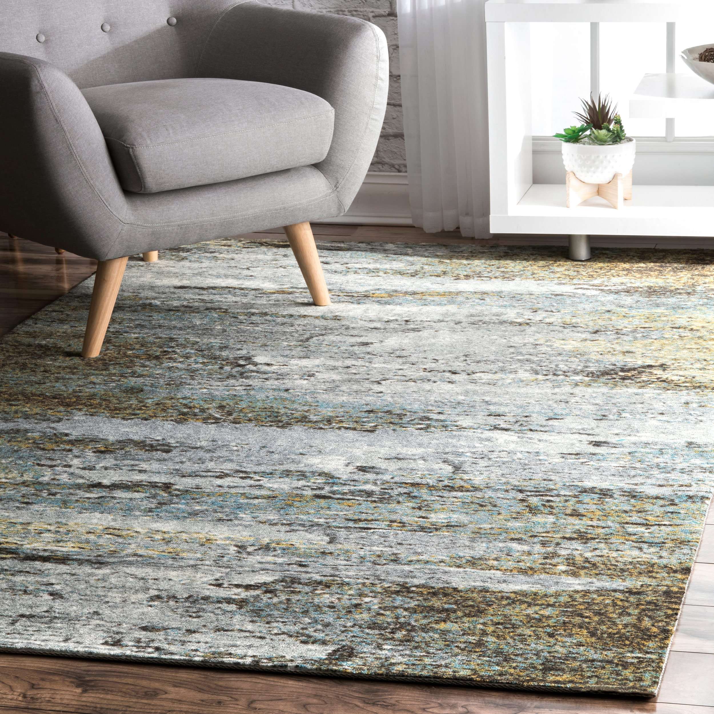 Monet Abstract Area Rug - Image 2