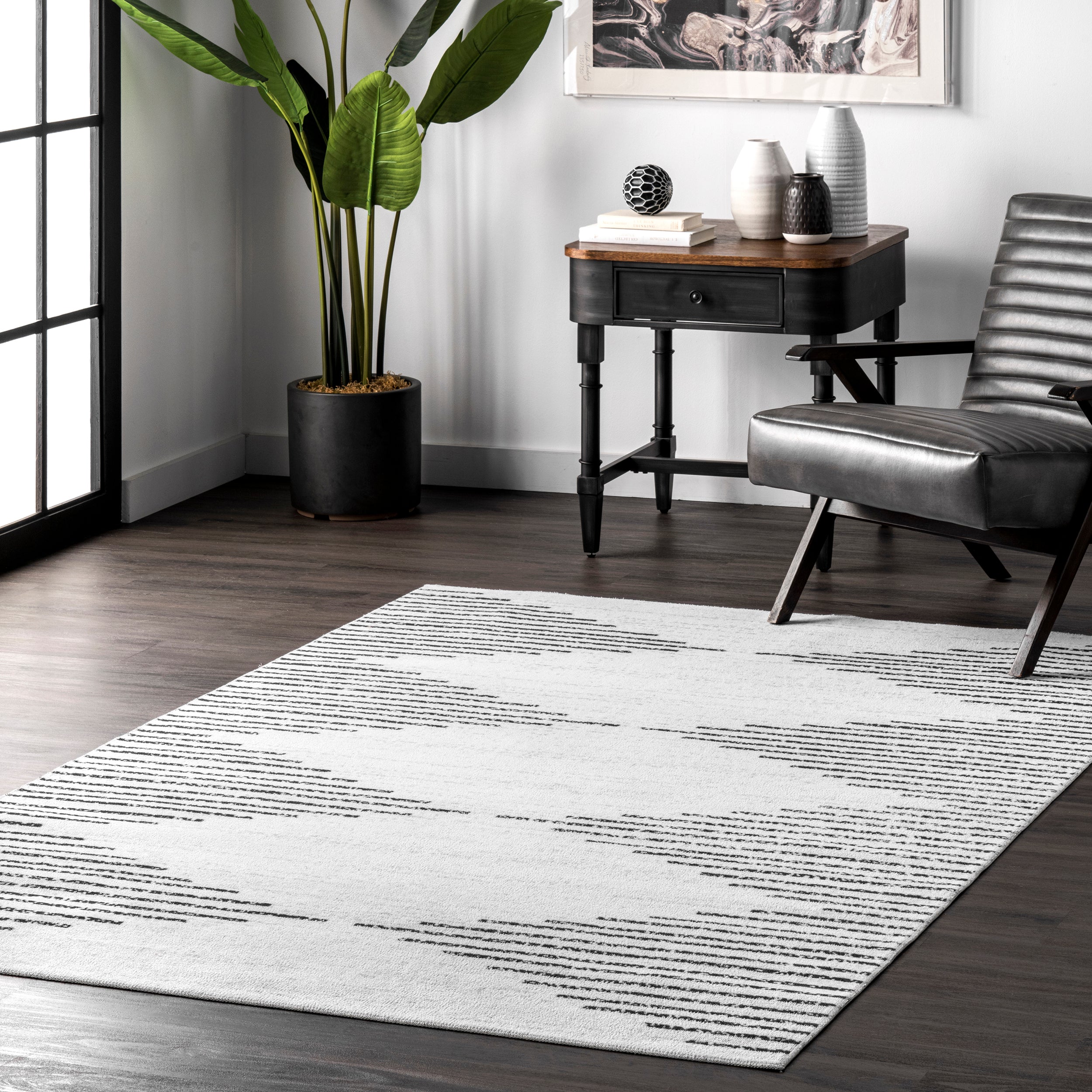 Laurel Medallion Machine Washable Area Rug