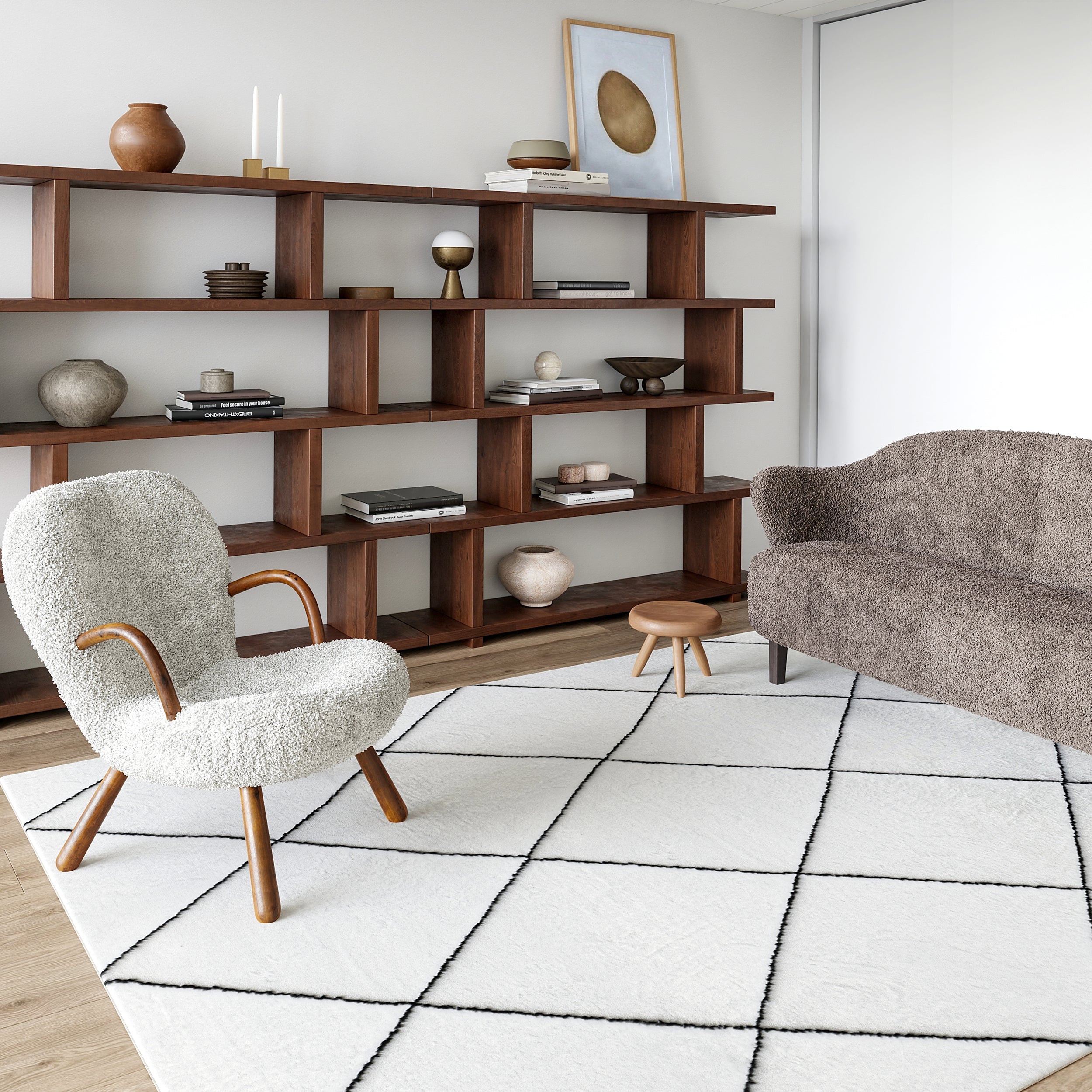 Addy Trellis Machine Washable Shag Area Rug - Image 7