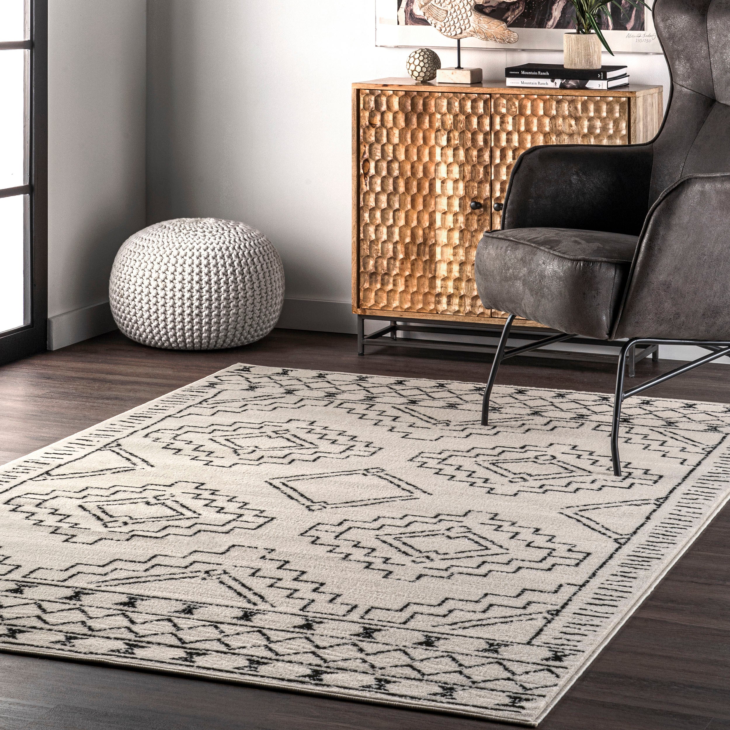 Noa Tribal Moroccan Area Rug - Image 2