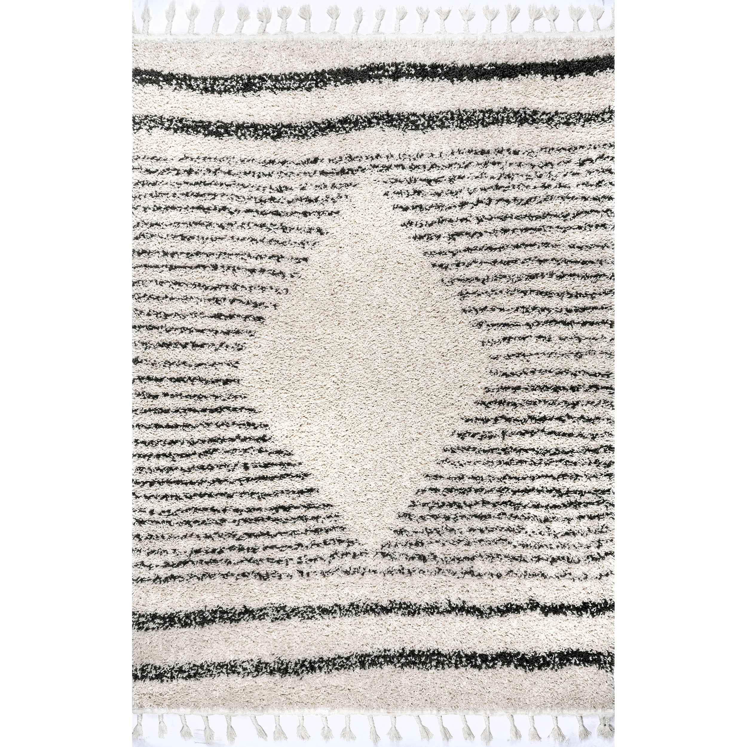 Kiera Moroccan Diamond Tassel Area Rug - Image 3