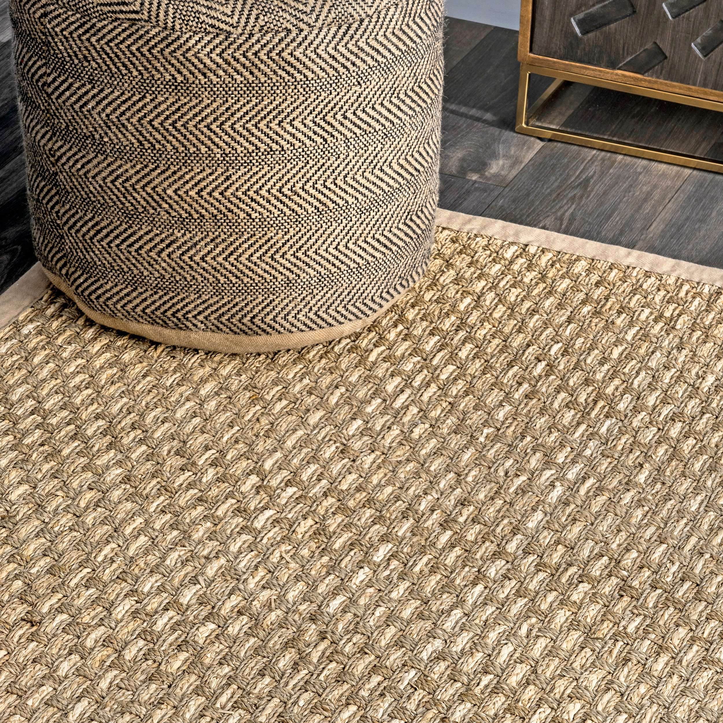 Spero Seagrass Basketweave Area Rug - Image 3